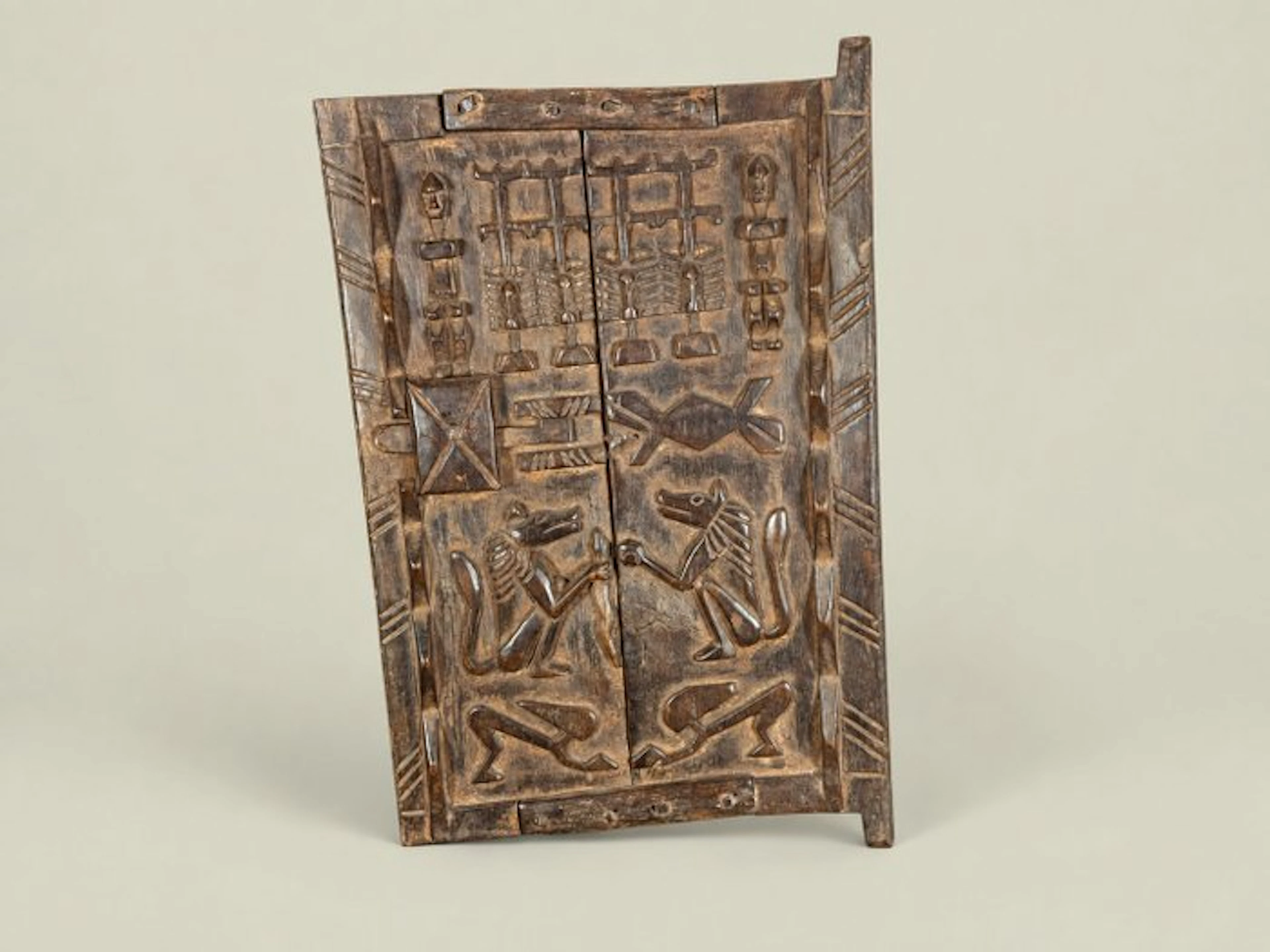 Antique inspired Door - 1990-2000 - Mali Dogon carved granary