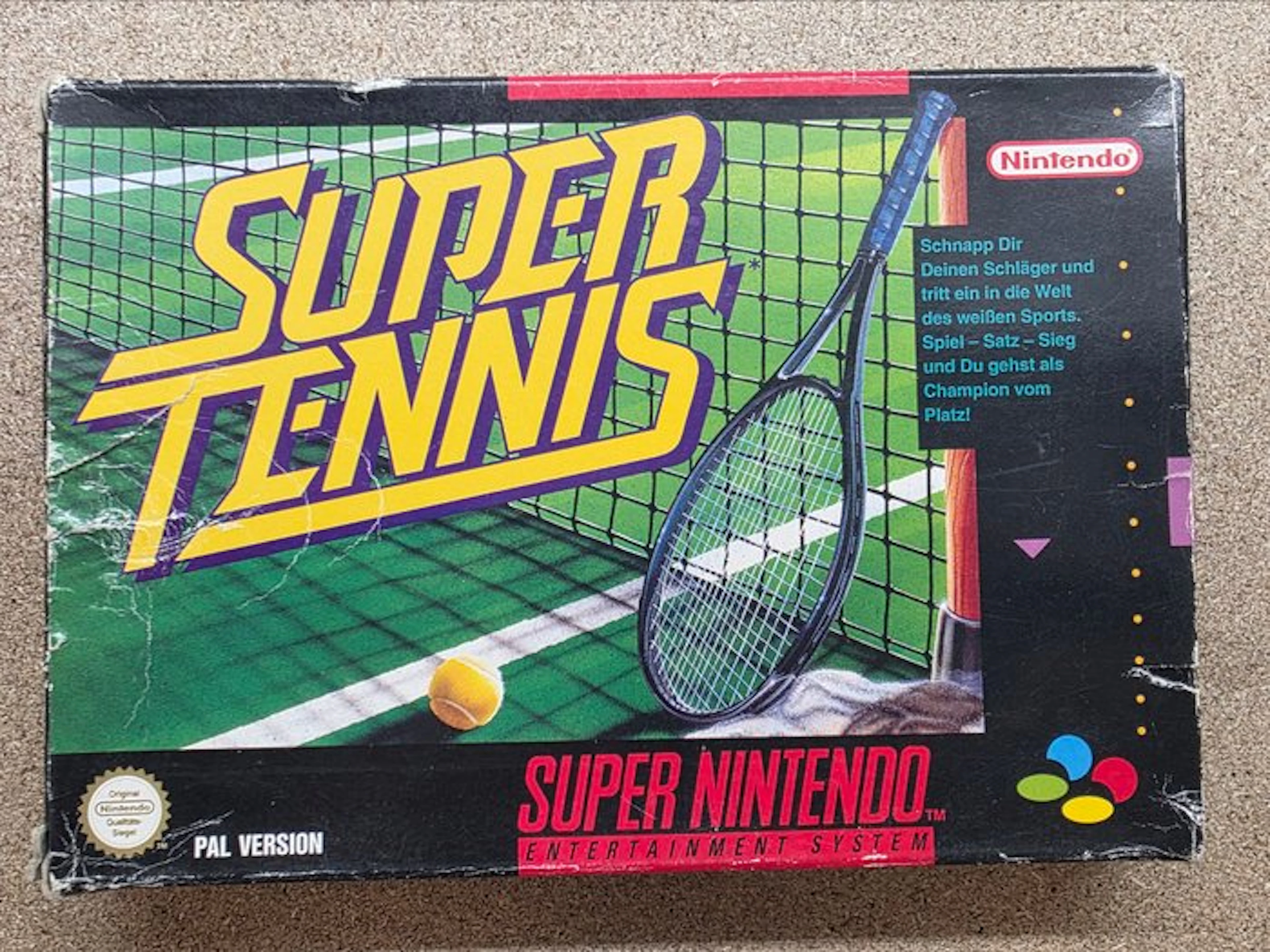 Nintendo - Snes - Rare - Super Tennis - First Edition...