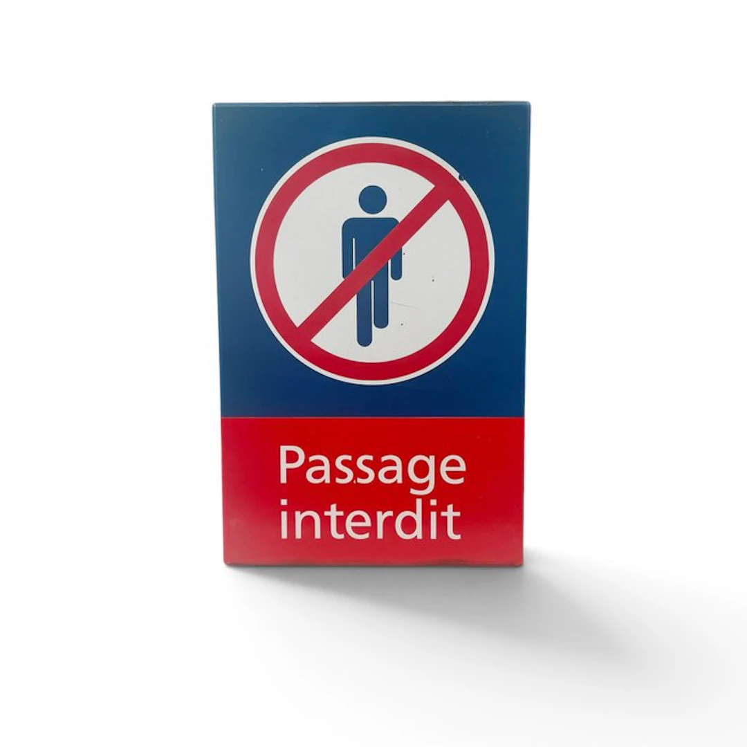 Enamel edge "No Entry" - Enamel sign - Enamel, Steel