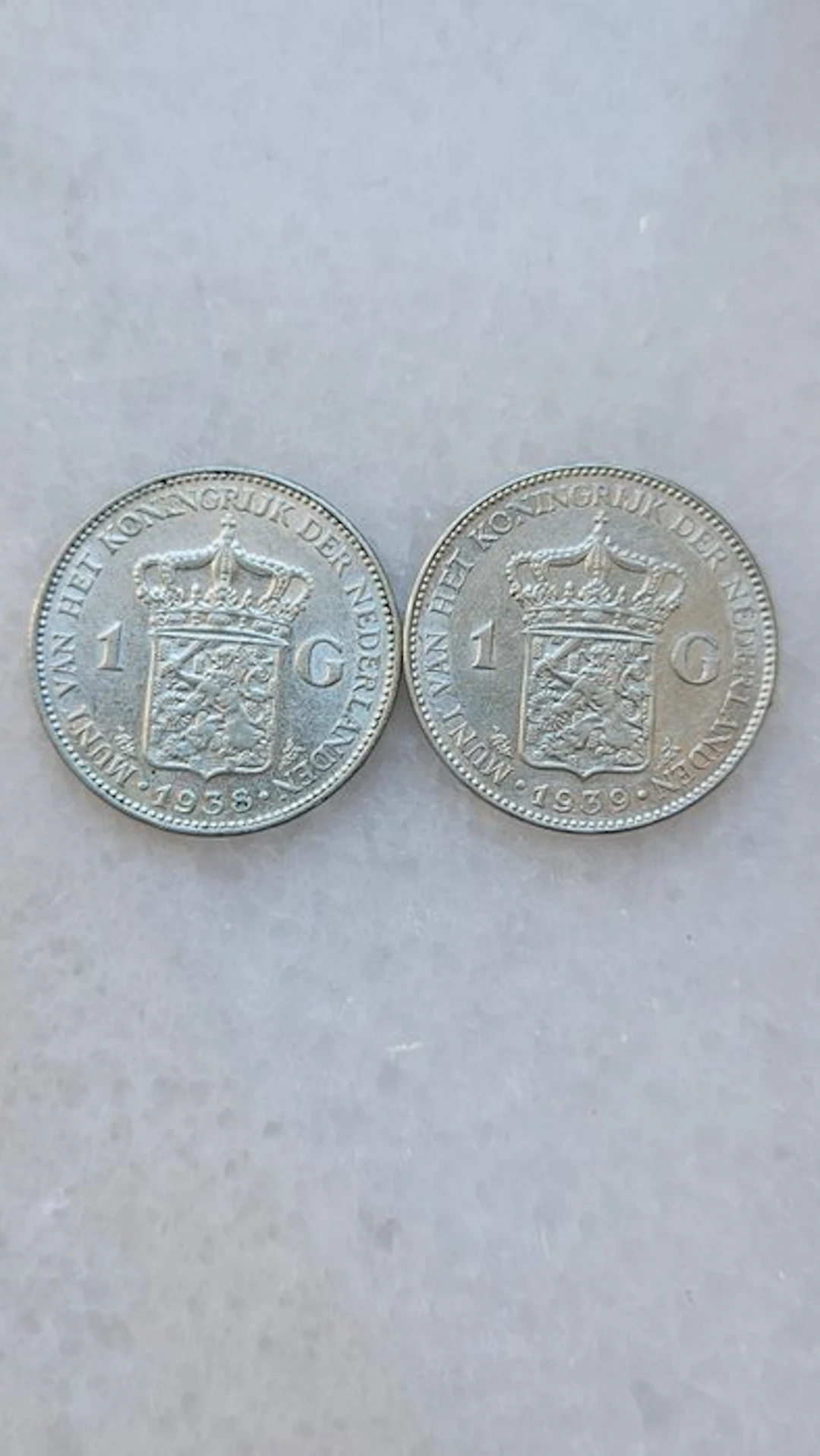 Netherlands. Wilhelmina. 1 Gulden 1939/1938 (No reserve price)