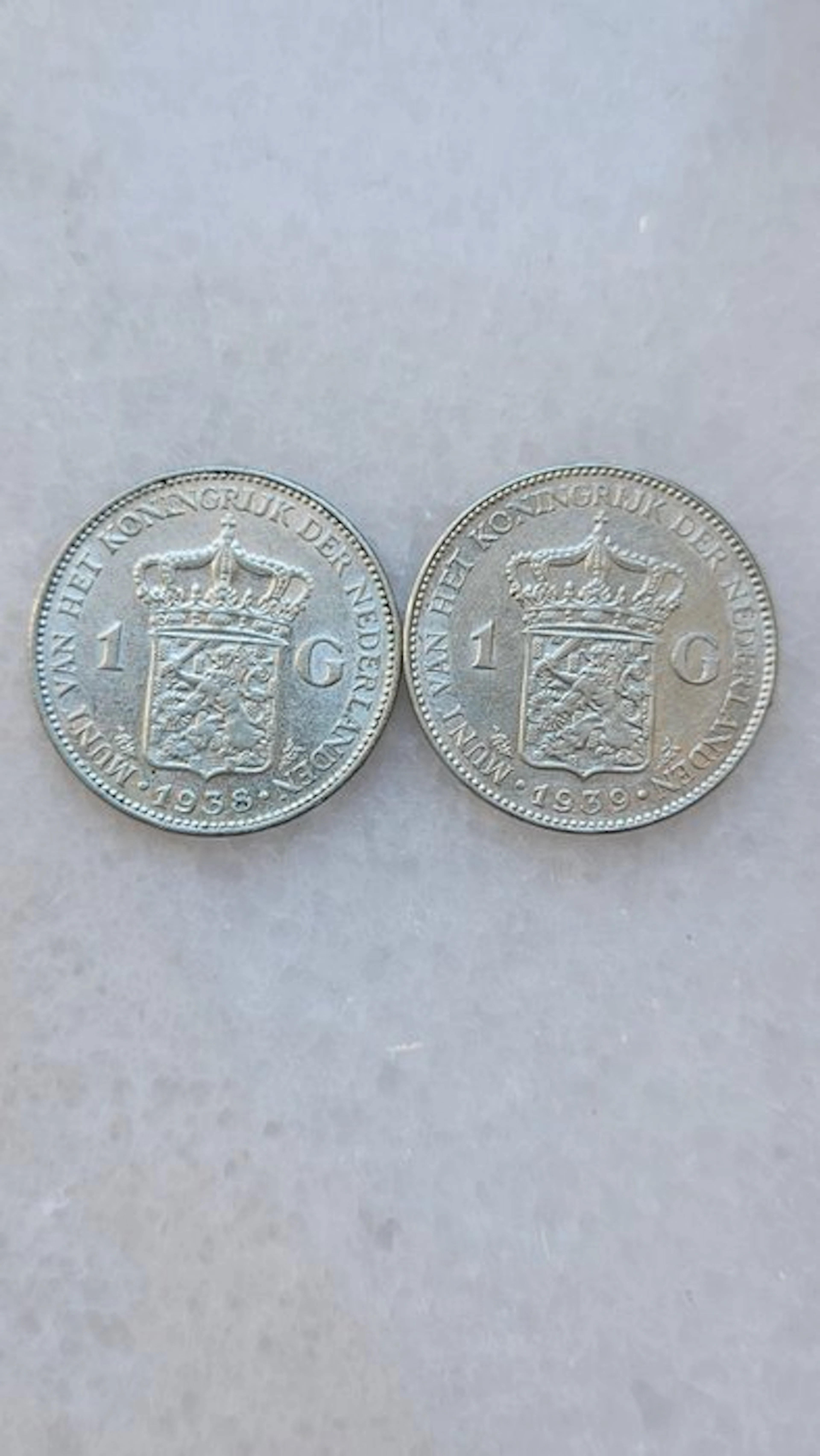 Netherlands. Wilhelmina. 1 Gulden 1939/1938 (No reserve price)