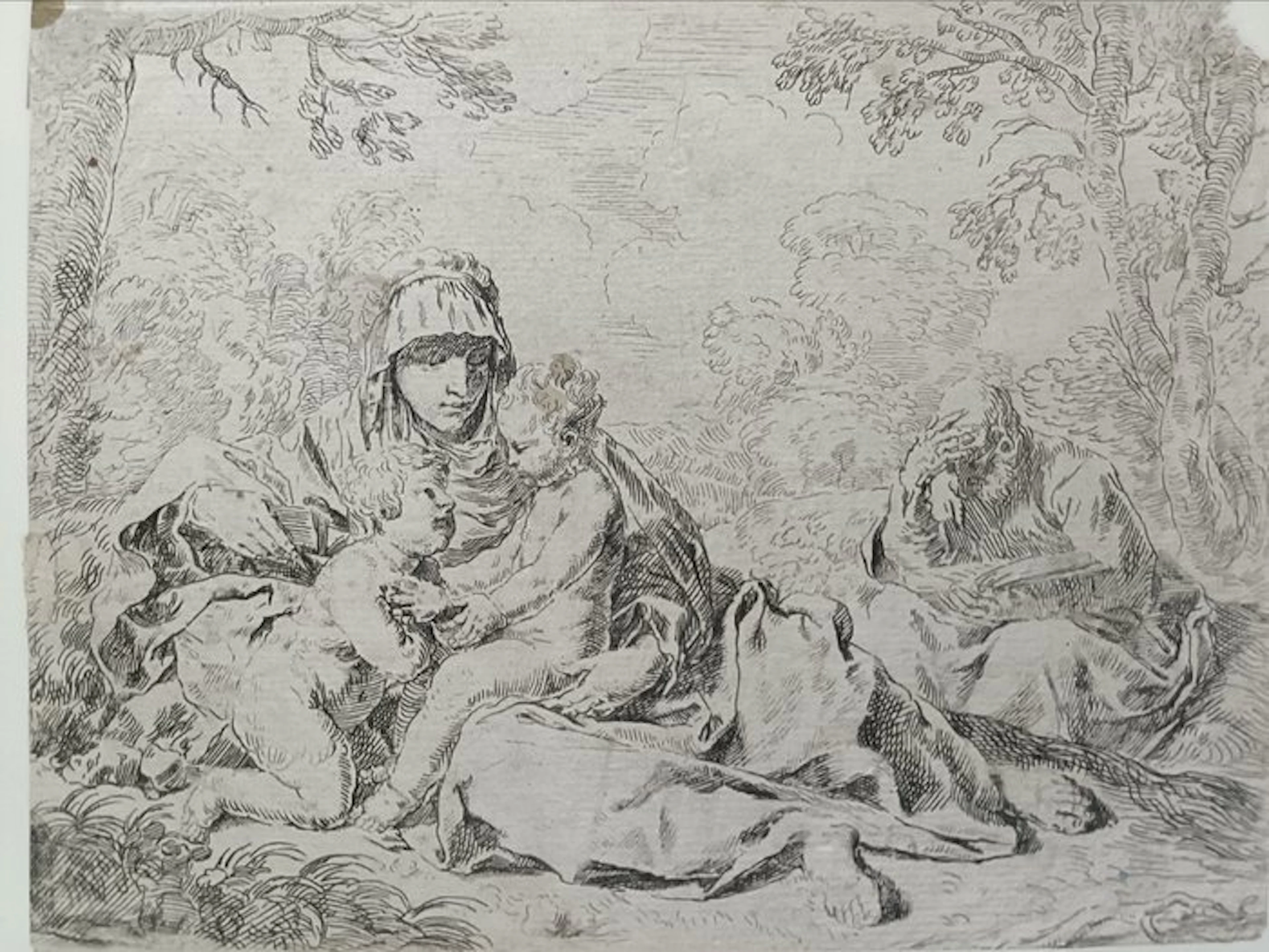 Simone Cantarini (1612-1648), da - Sacra Famiglia con San Giovannino