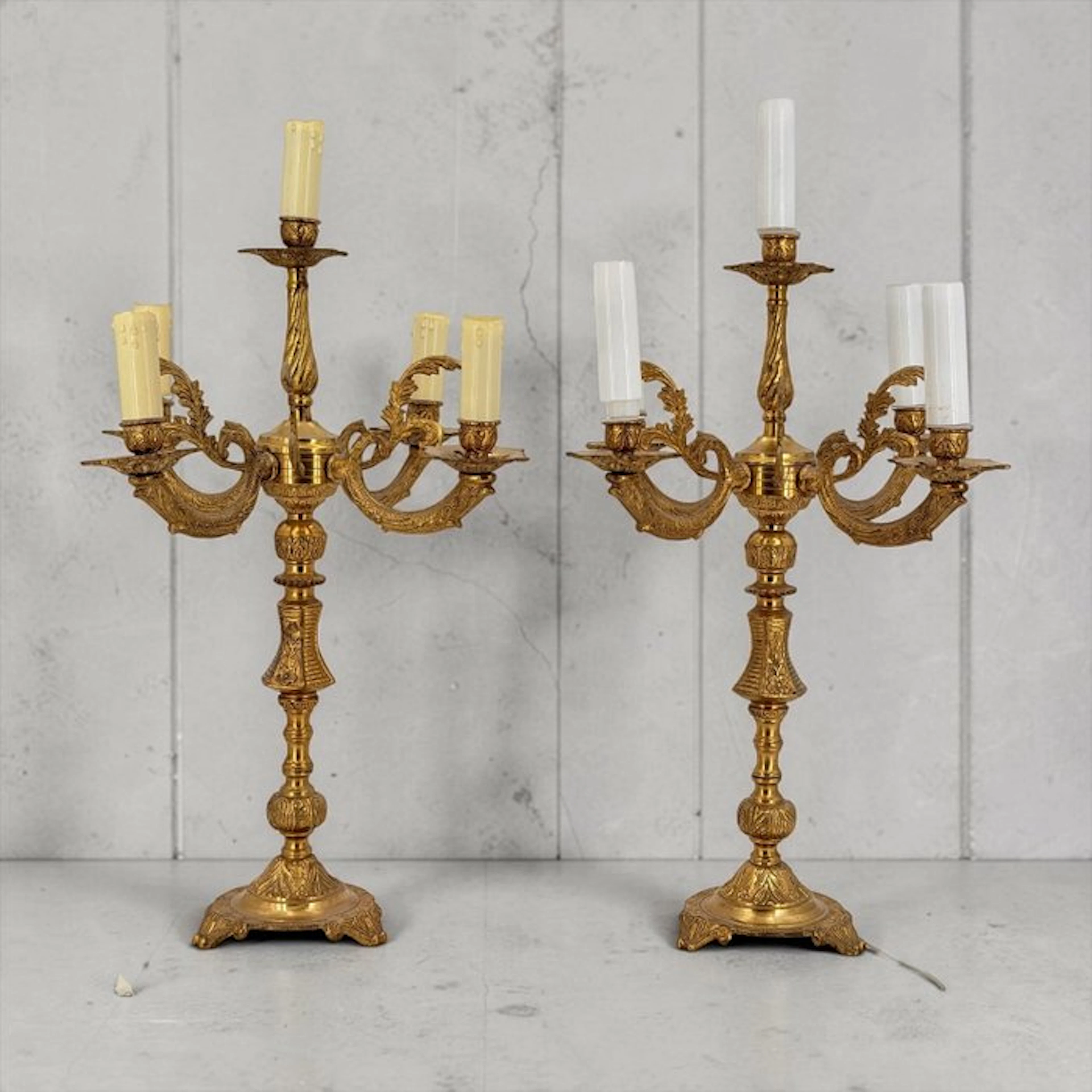 Candelabrum Louis XV (2) - Bronze - Lamps