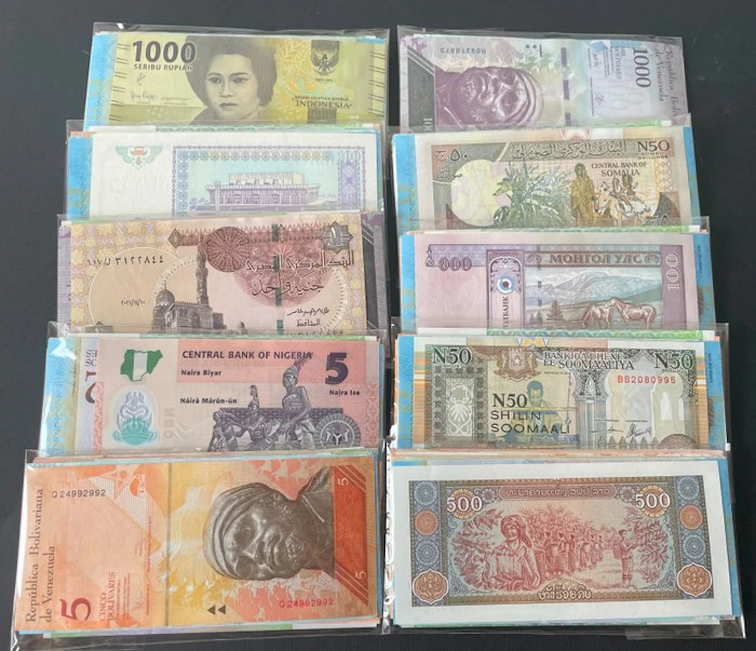 World. - 10 x 50 different - (500 banknotes) - various dates (No reserve price)
