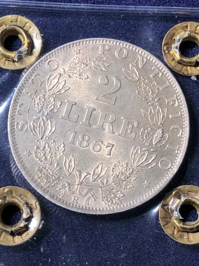 Italy, Papal State Pio IX. 2 Lire 1867