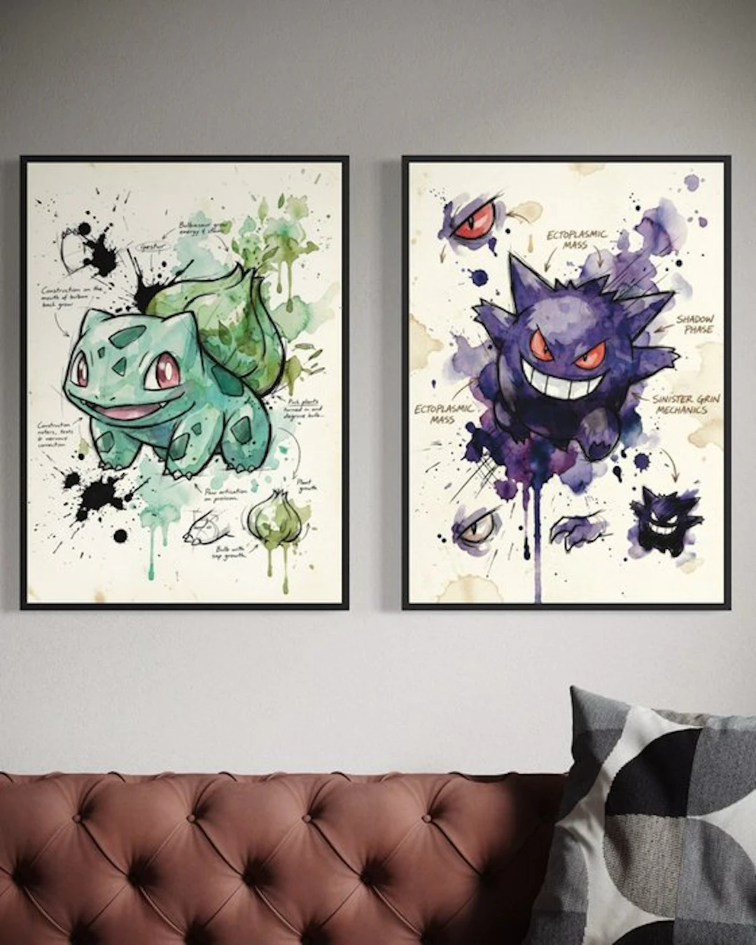ANDSAL - Bulbasaur & Gengar Da Vinci Color Project...