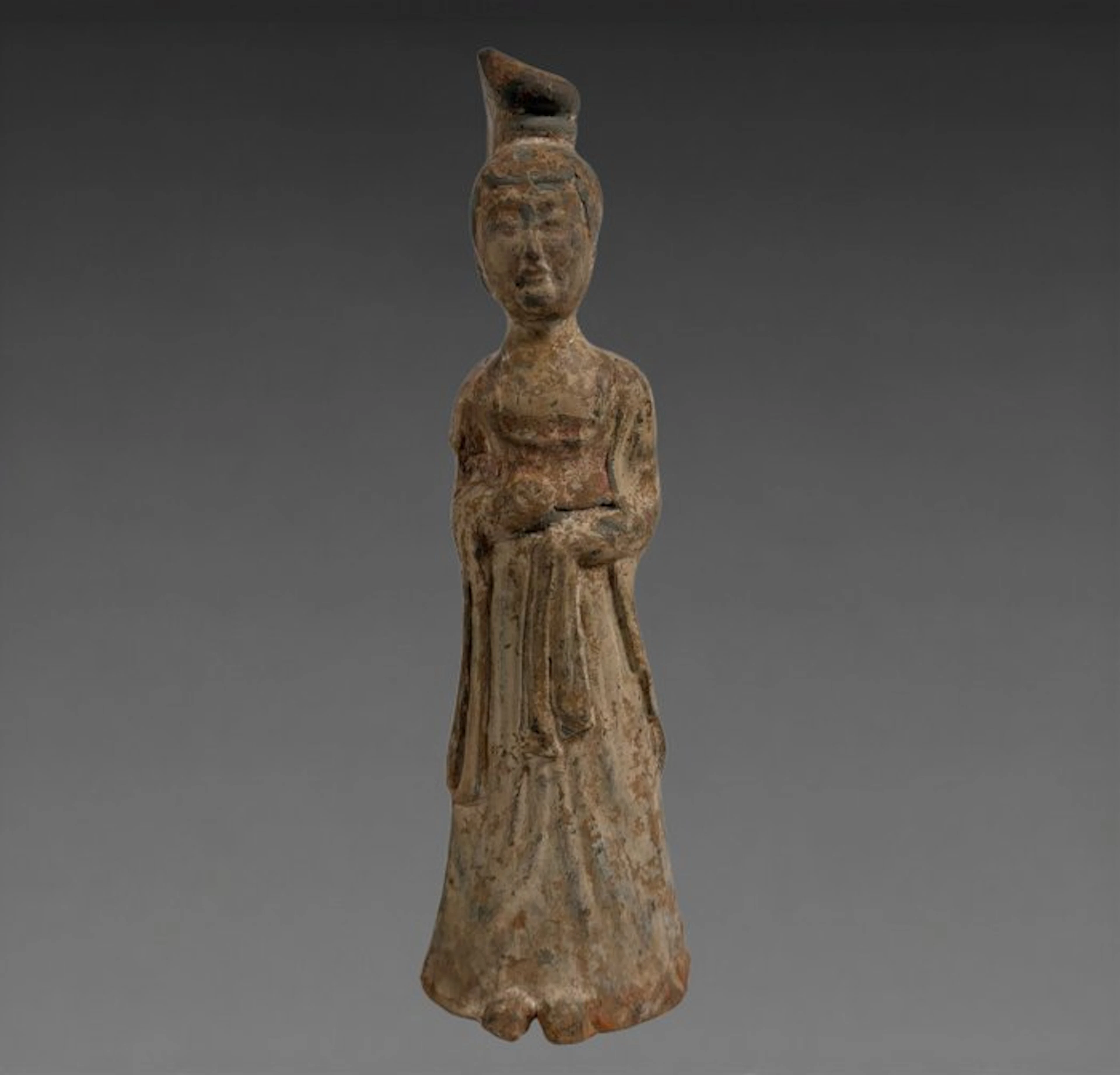 Ancient Chinese, Tang Dynasty Terracotta Mingqi - 17 cm