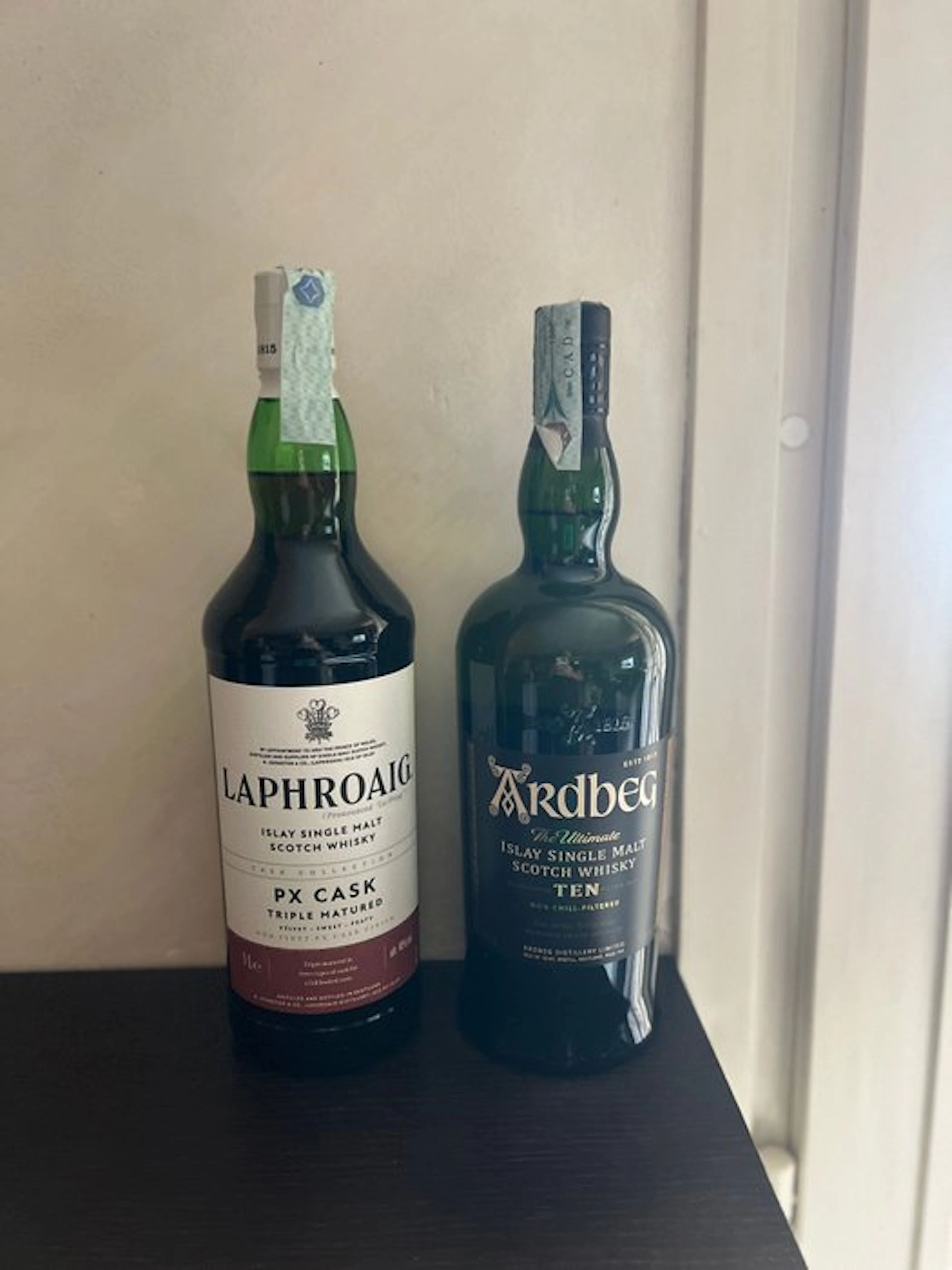 Laphroaig PX Cask + Ardbeg Ten - 1 Litre - 2 bottles