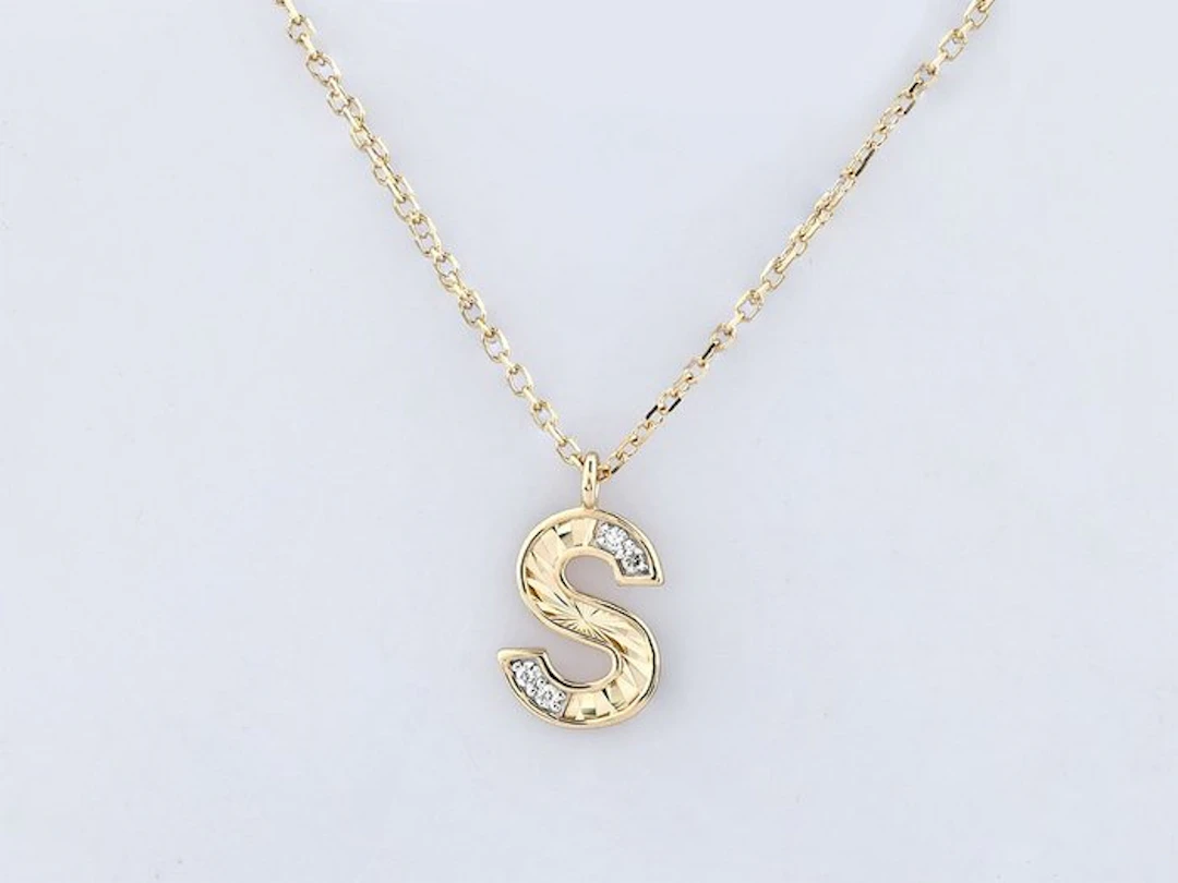 No reserve price - Necklace with pendant - 14 kt