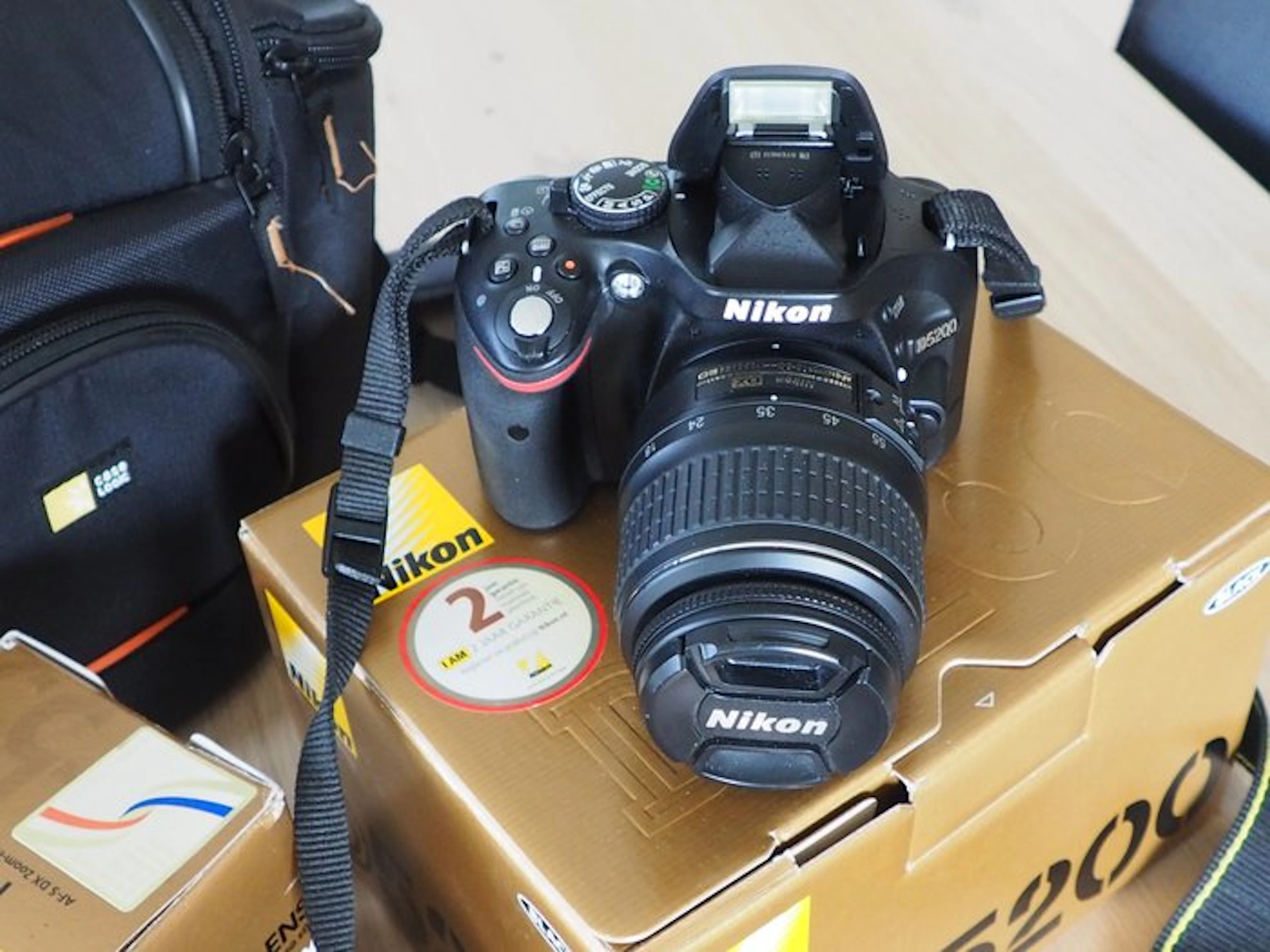 Nikon D5200 DSLR Camera - with AF-S DX NIKKOR 18-55mm...