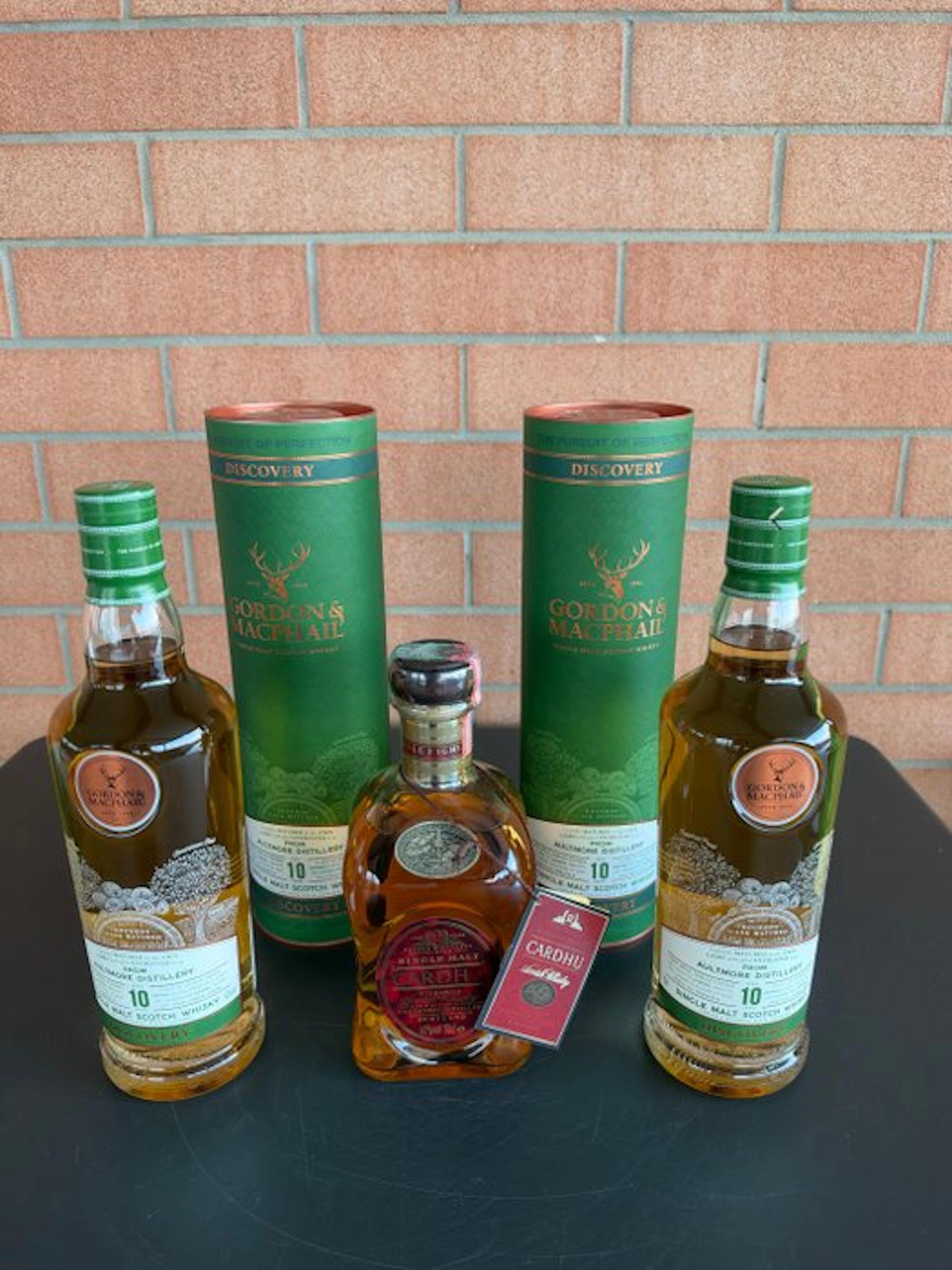 Aultmore 10yo Discovery Gordon & MacPhail + Cardhu 12yo - 70cl - 3 bottles