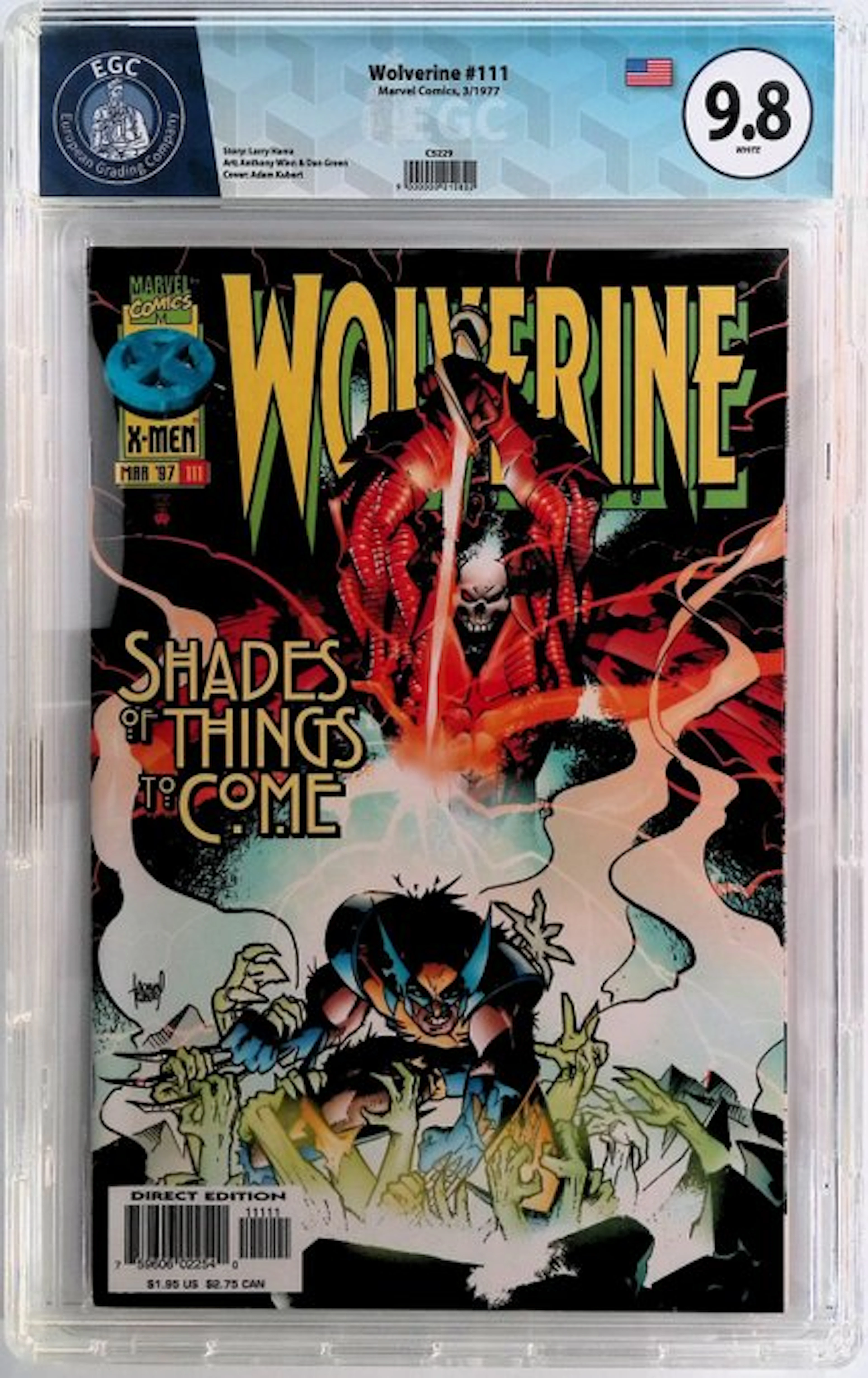 Wolverine #111 - EGC 9.8 - 1 Graded comic - First edition - 1977
