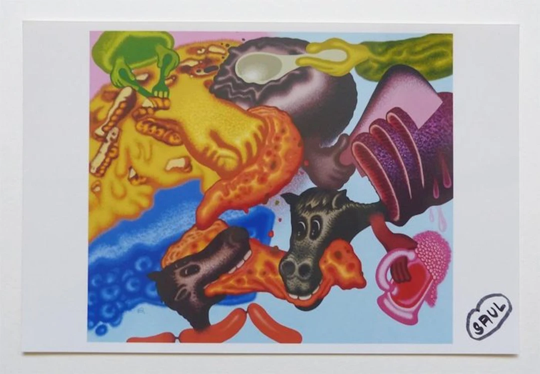 Peter Saul (1934) - hand signiert - Digitaldruck-Foto