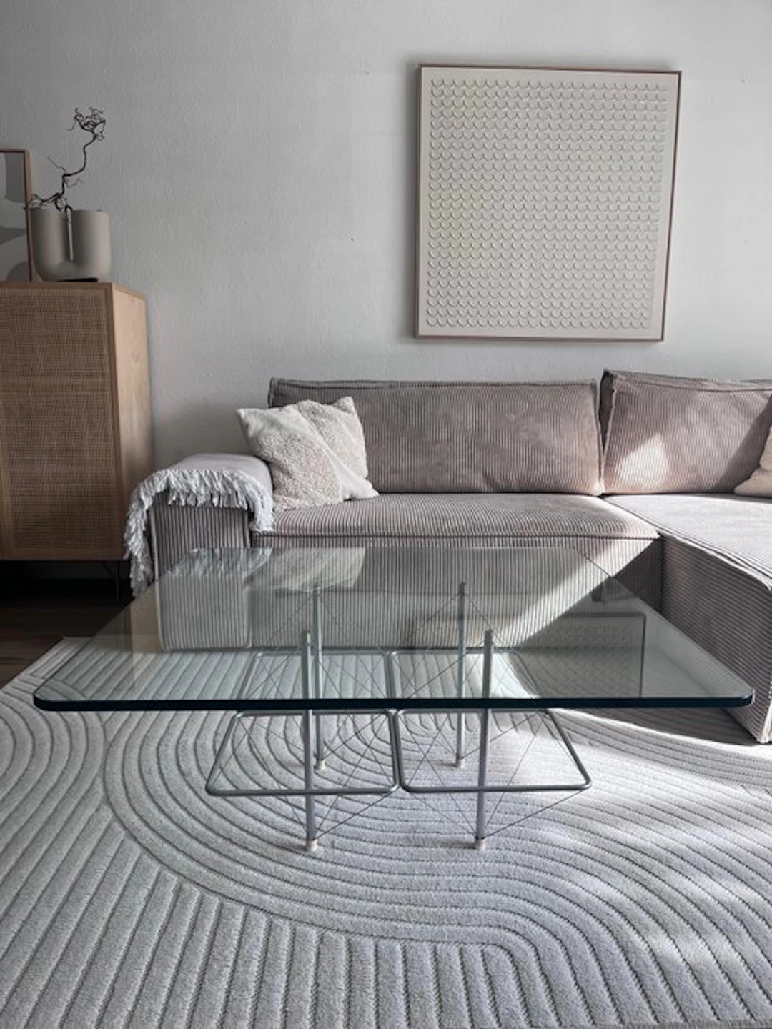 Coffee table - Steel, Glass - Coffee table Tensegrity