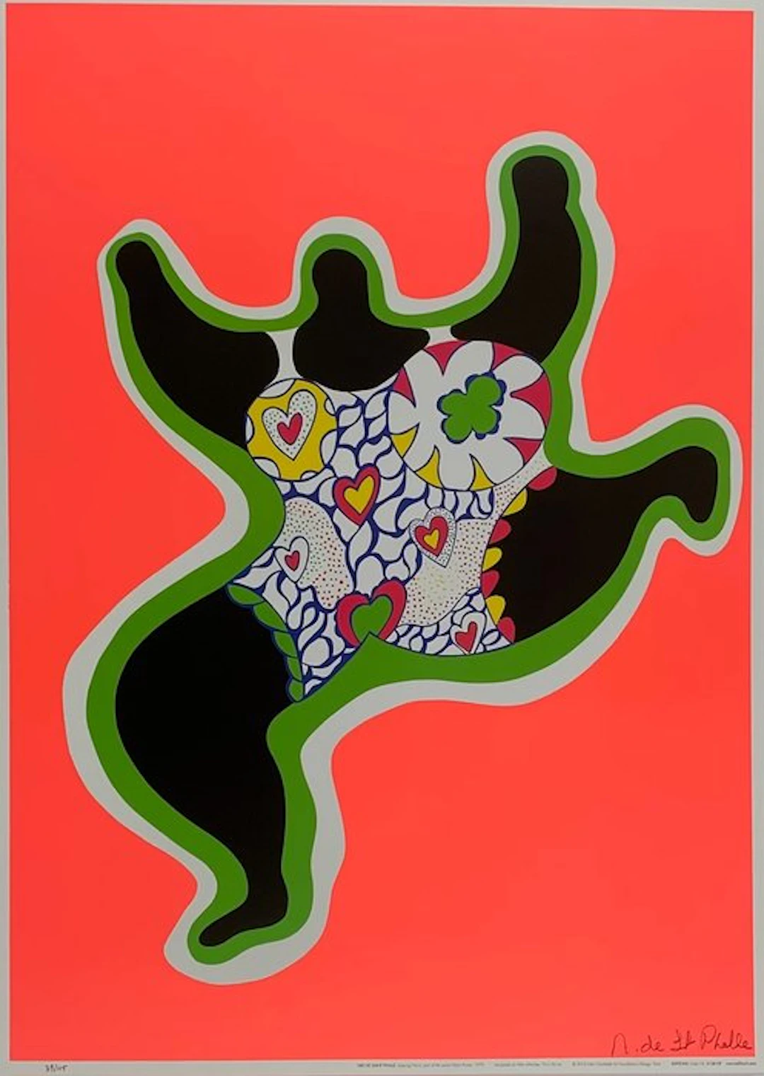 Niki De Saint-Phalle (1903-2002) - Leaping Nana, 1970 - Artprint - 70x50cm