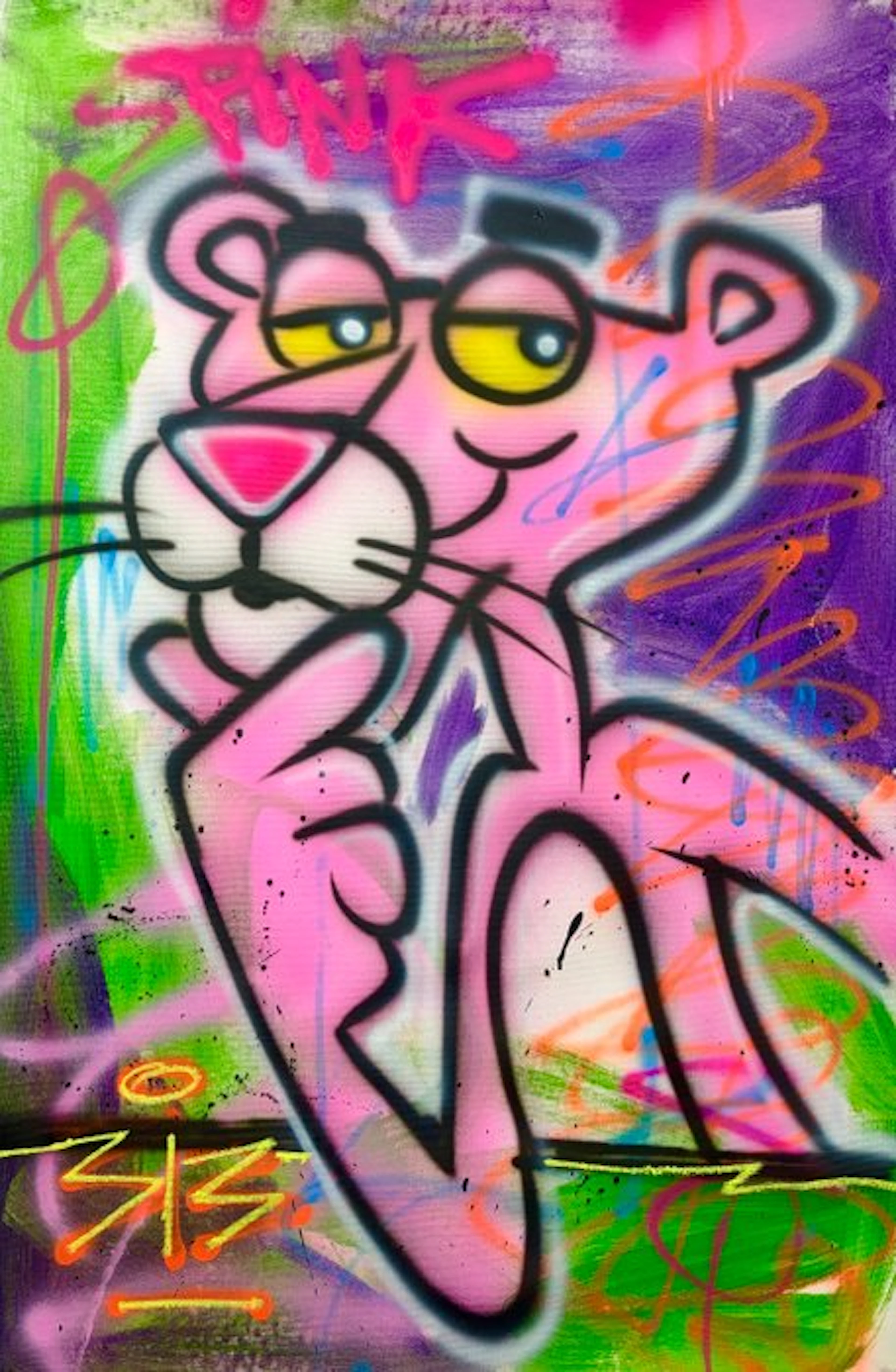 Outside313 - The Pink Panther - Pink graffiti