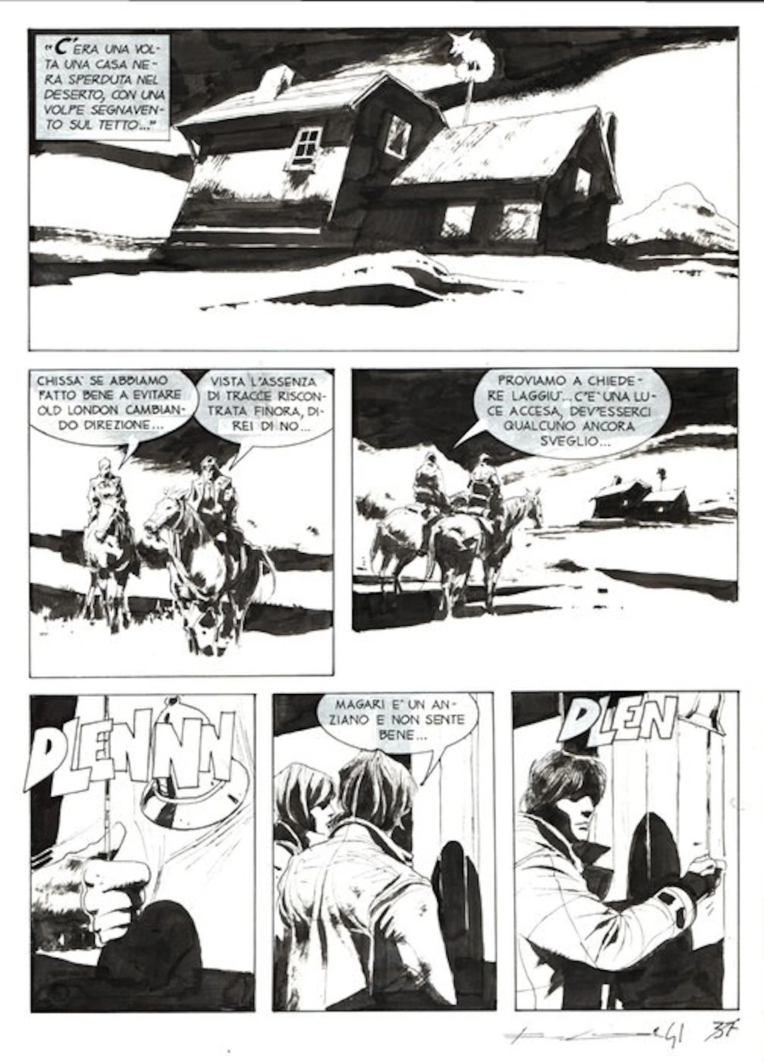 Roi, Corrado - 1 Original page - Brendon #86 - "La strega d'inverno" - 2012