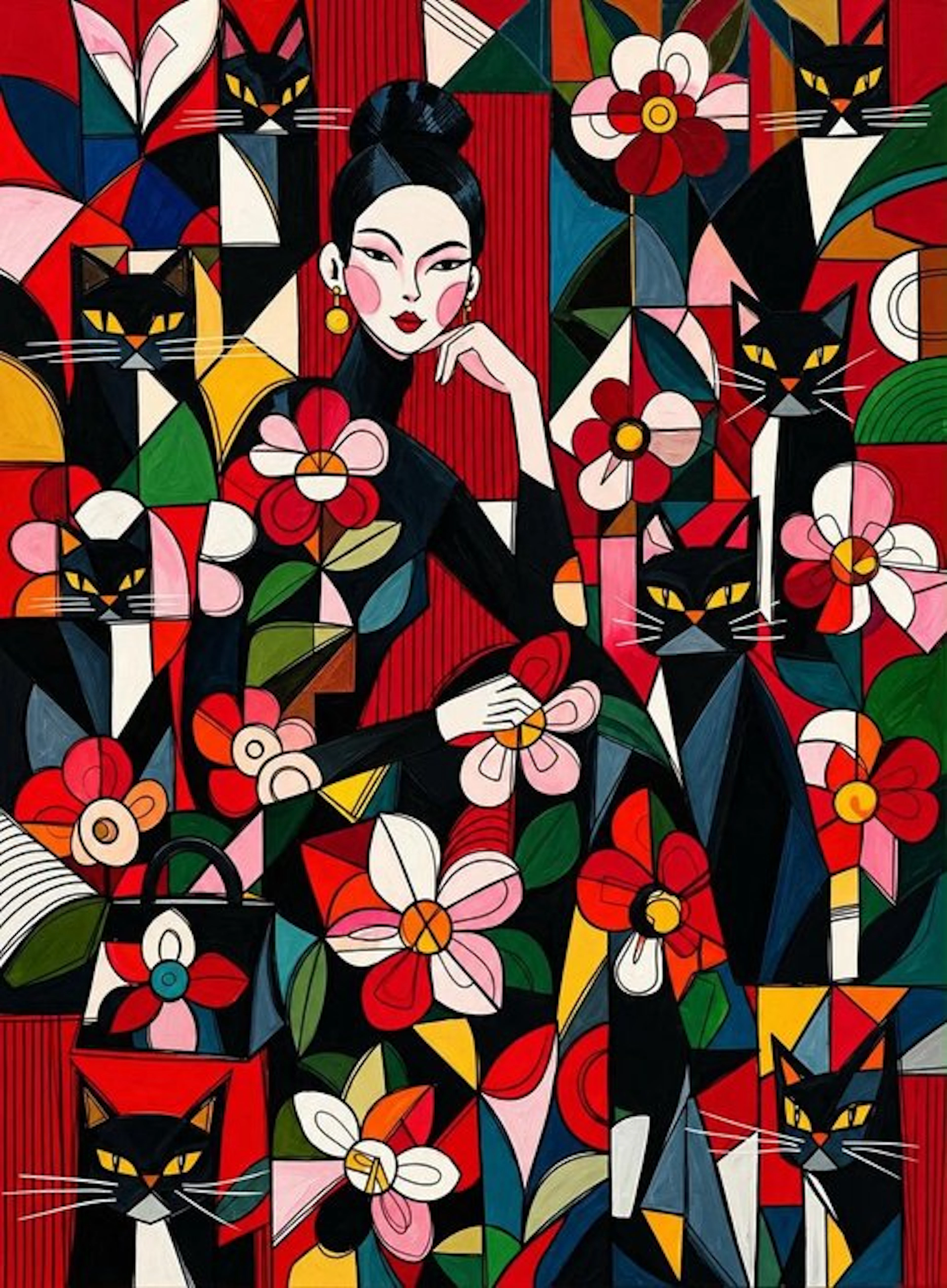 Kiri Aguilera (1982) - XL - Jardín Secreto en Rojo
