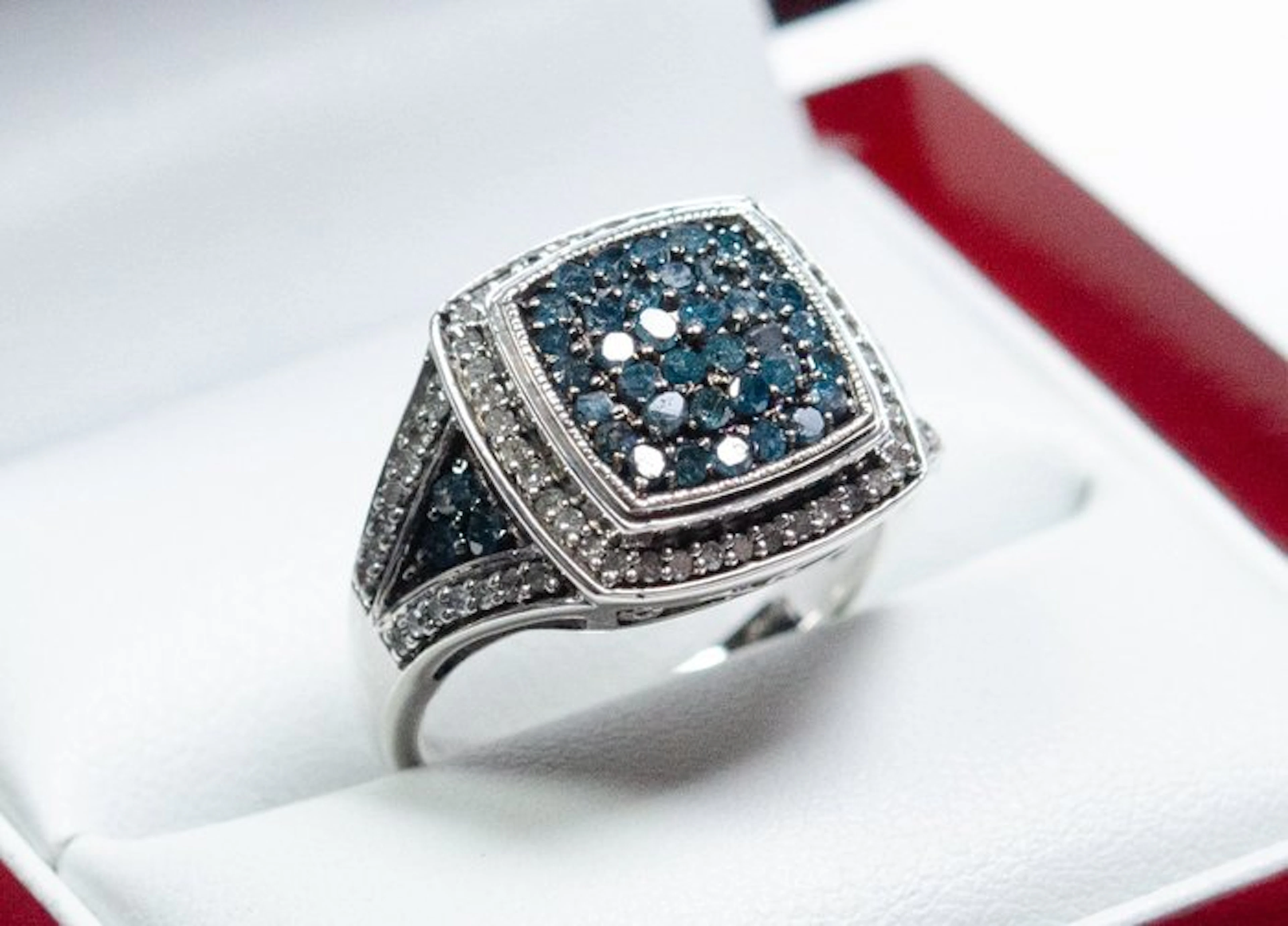 No reserve price - Ring - 925 silver - 1.50 ct diamonds
