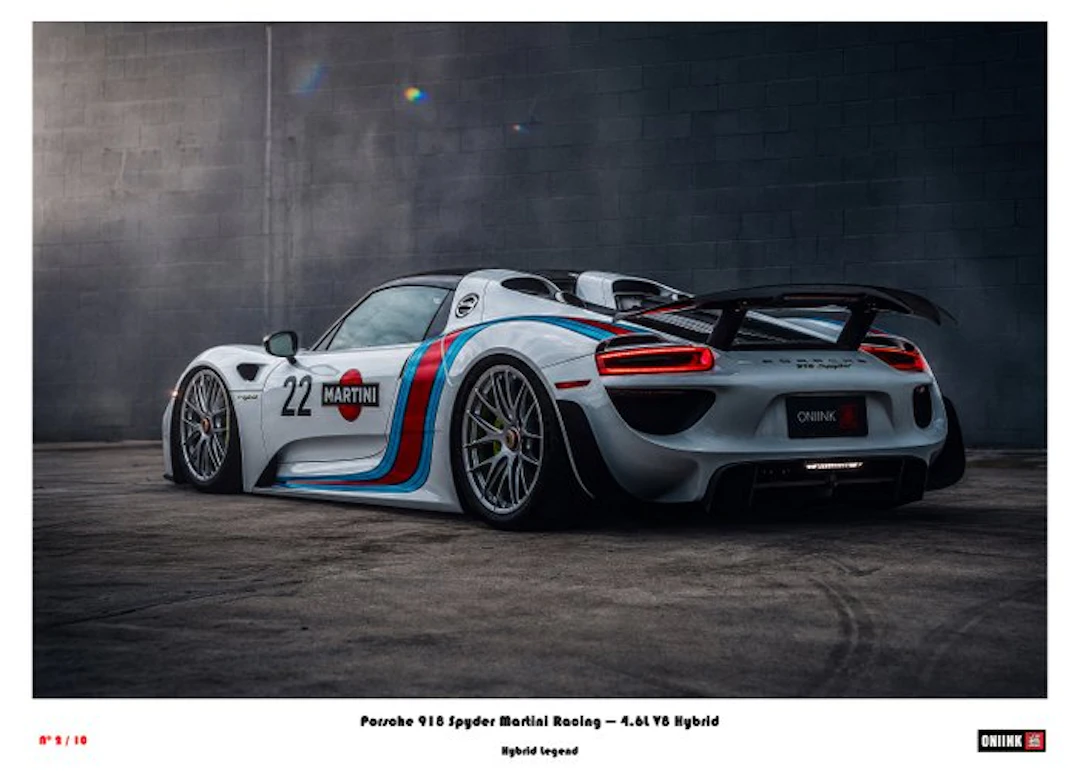 ONIINK — AUTOMOTIVE - Porsche 918 Spyder Martini Racing —...