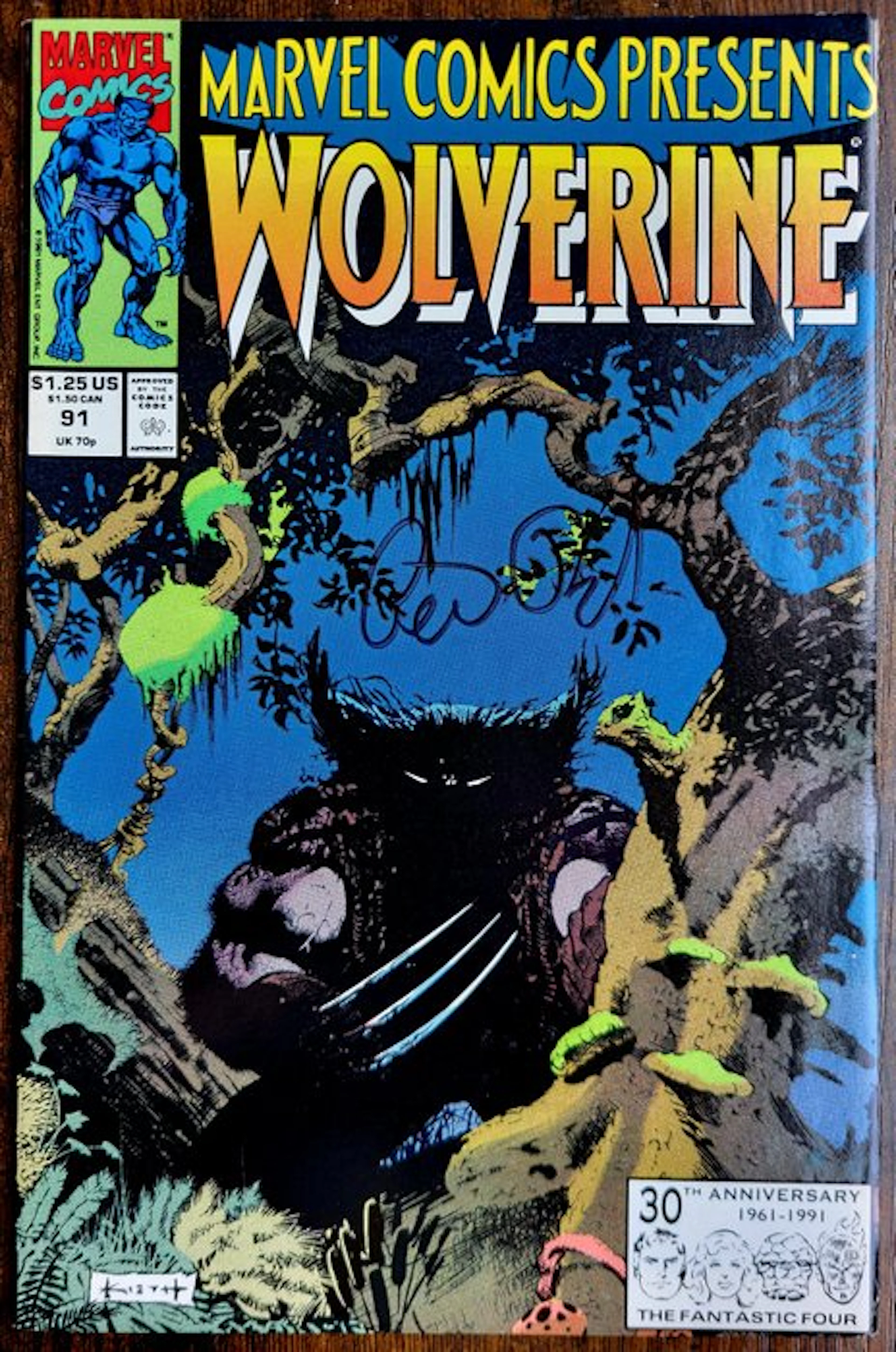 Lots 3 comics signed Marvel Vintage 1991-2007 - Signed +...