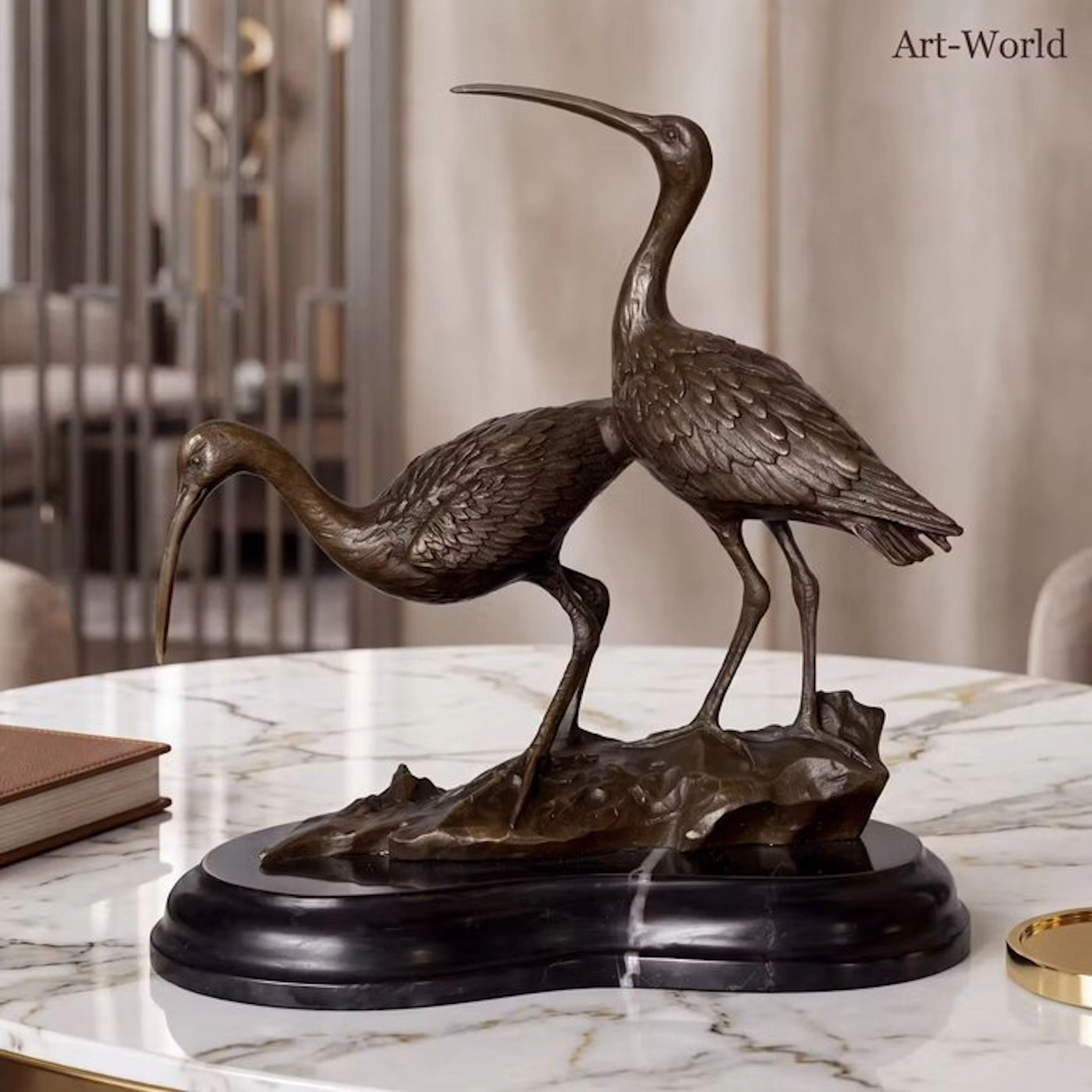 Statue, Naar Nick: Grutto’s - 24.5 cm - Bronze, Marble