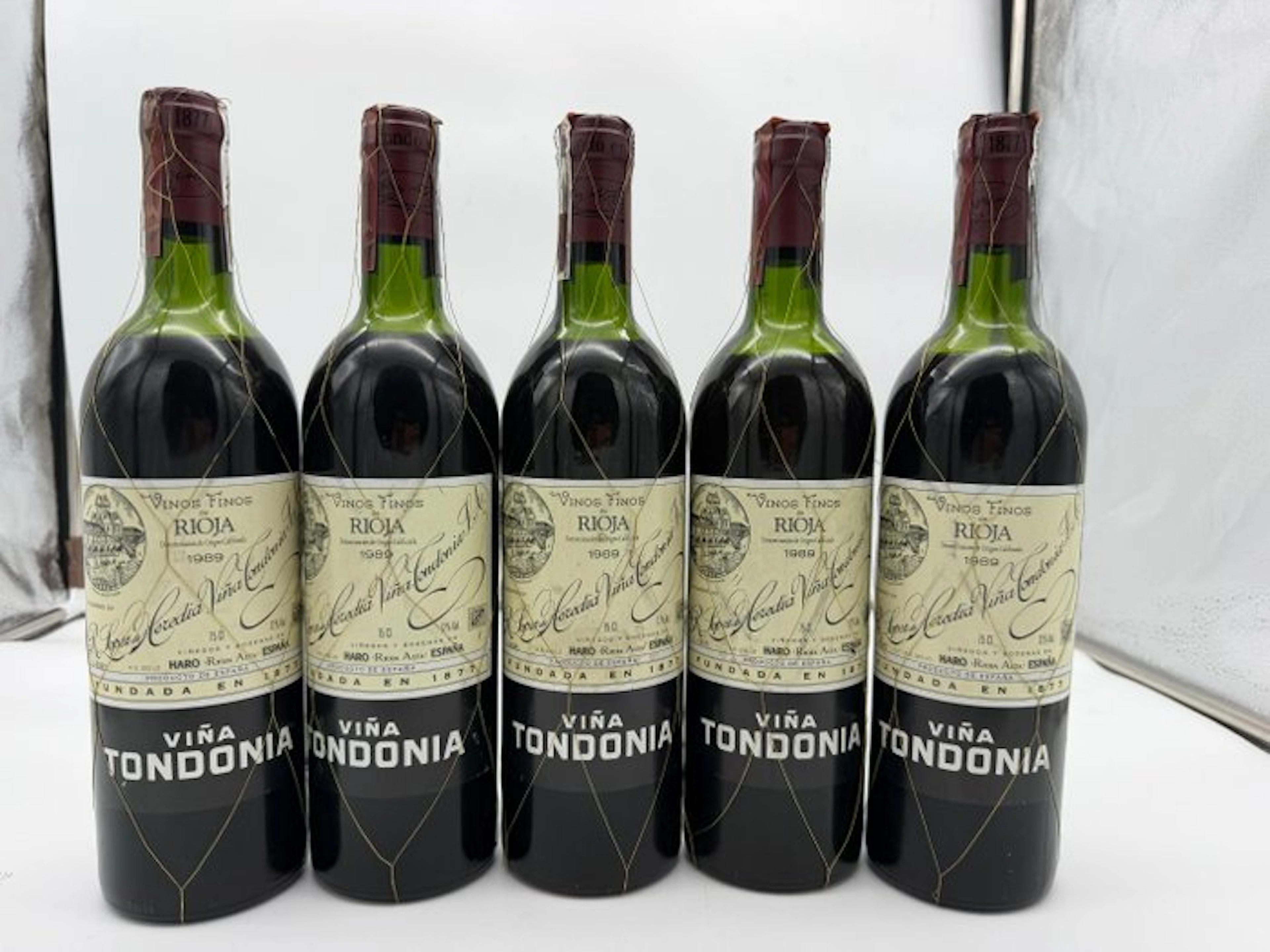 1989 R. López de Heredia, Viña Tondonia - Rioja Reserva - 5 Bottles (0.75L)