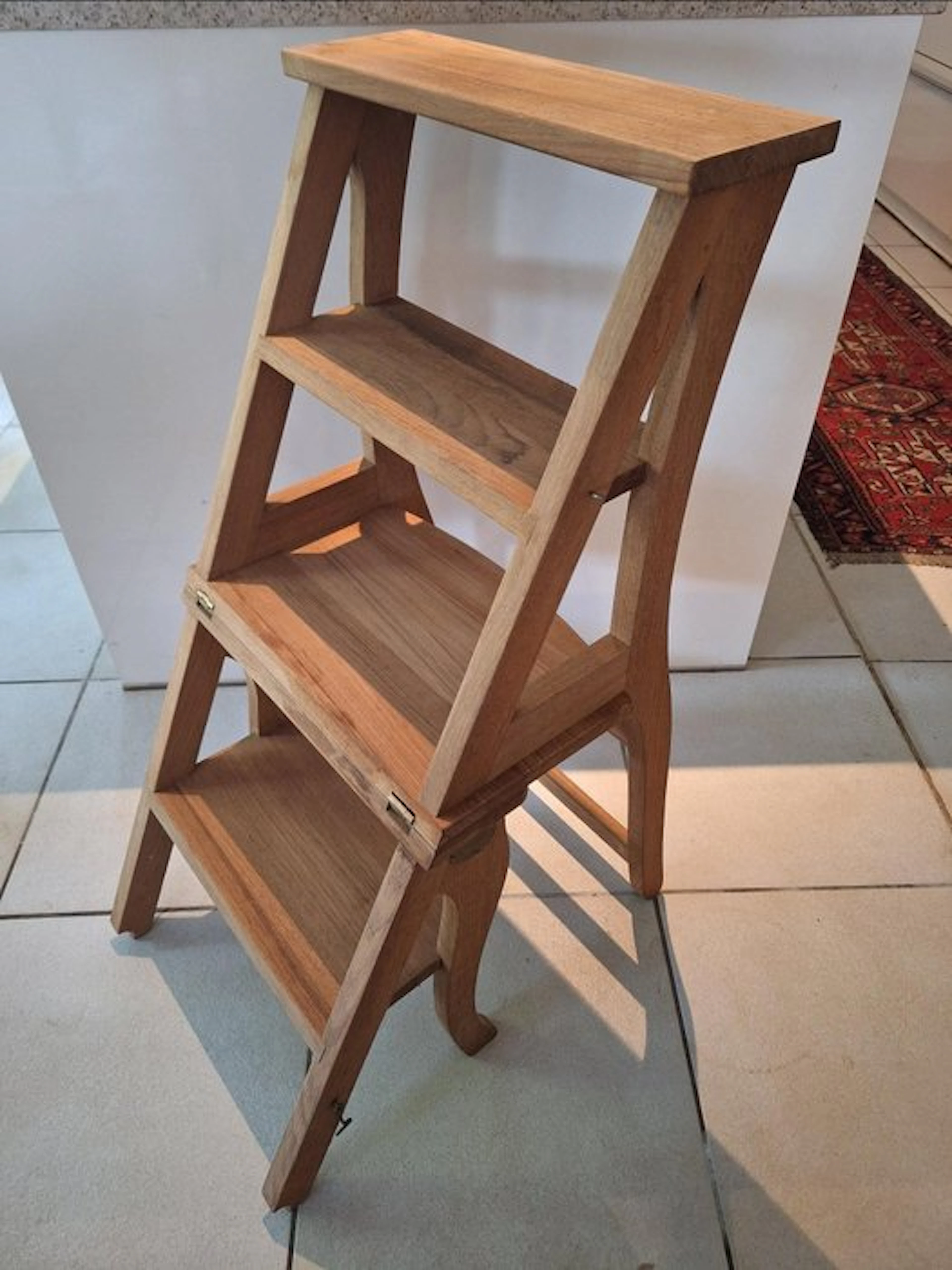 Folding chair - Teak - Library chair / stairs