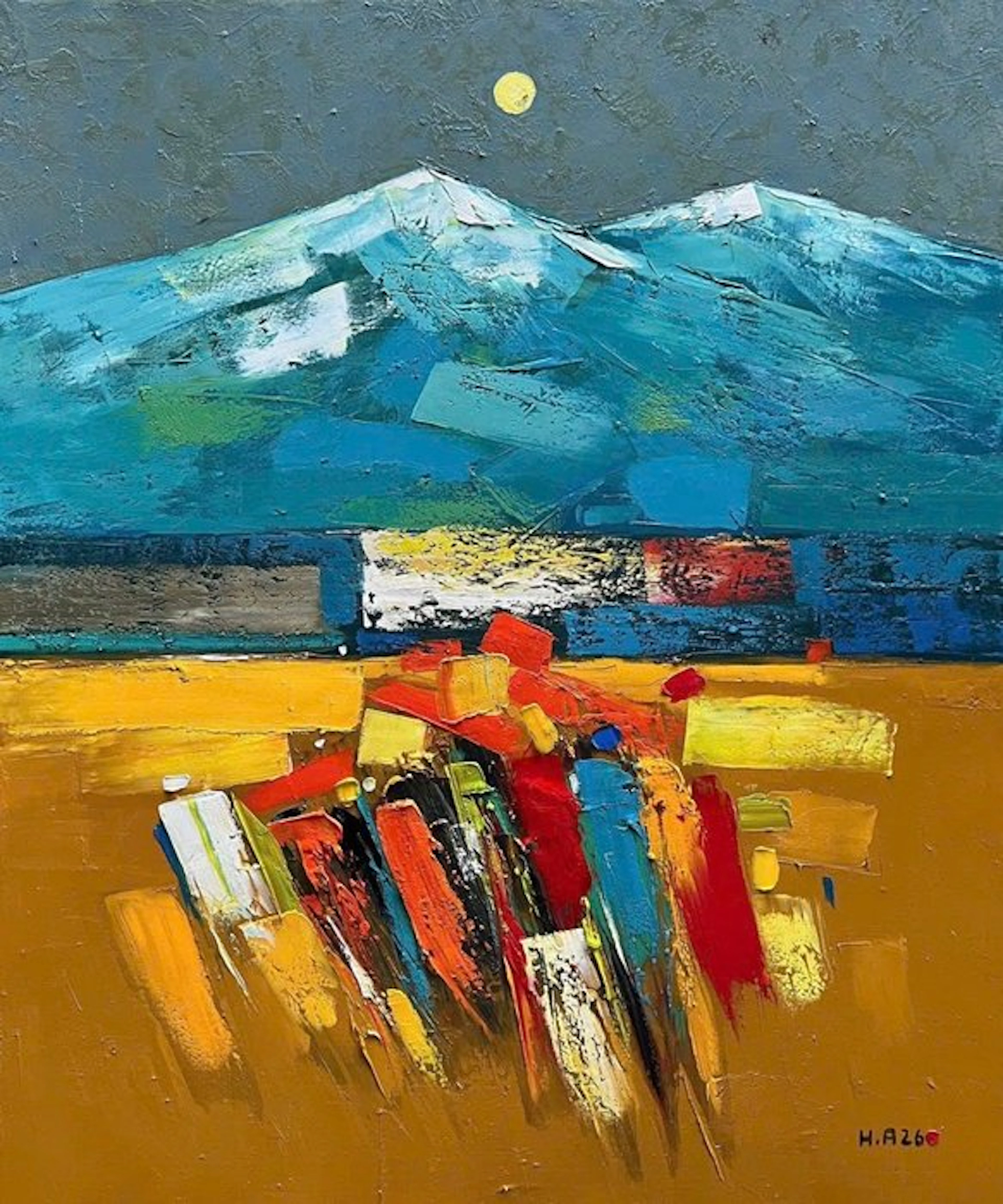 Hoang Anh - Symphonie Minérale ↑120 →100 cm → No Reserve ✓