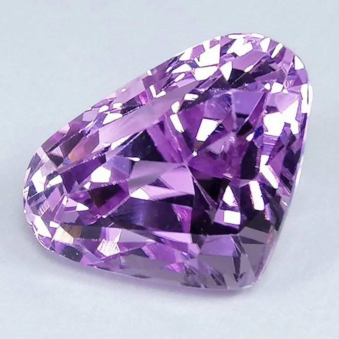 1 pcs Kunzite - 20.08 ct - Antwerp Laboratory for...