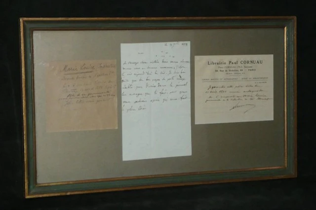 Marie-Louise d'Autriche - Lettre autographe d'enfance à...