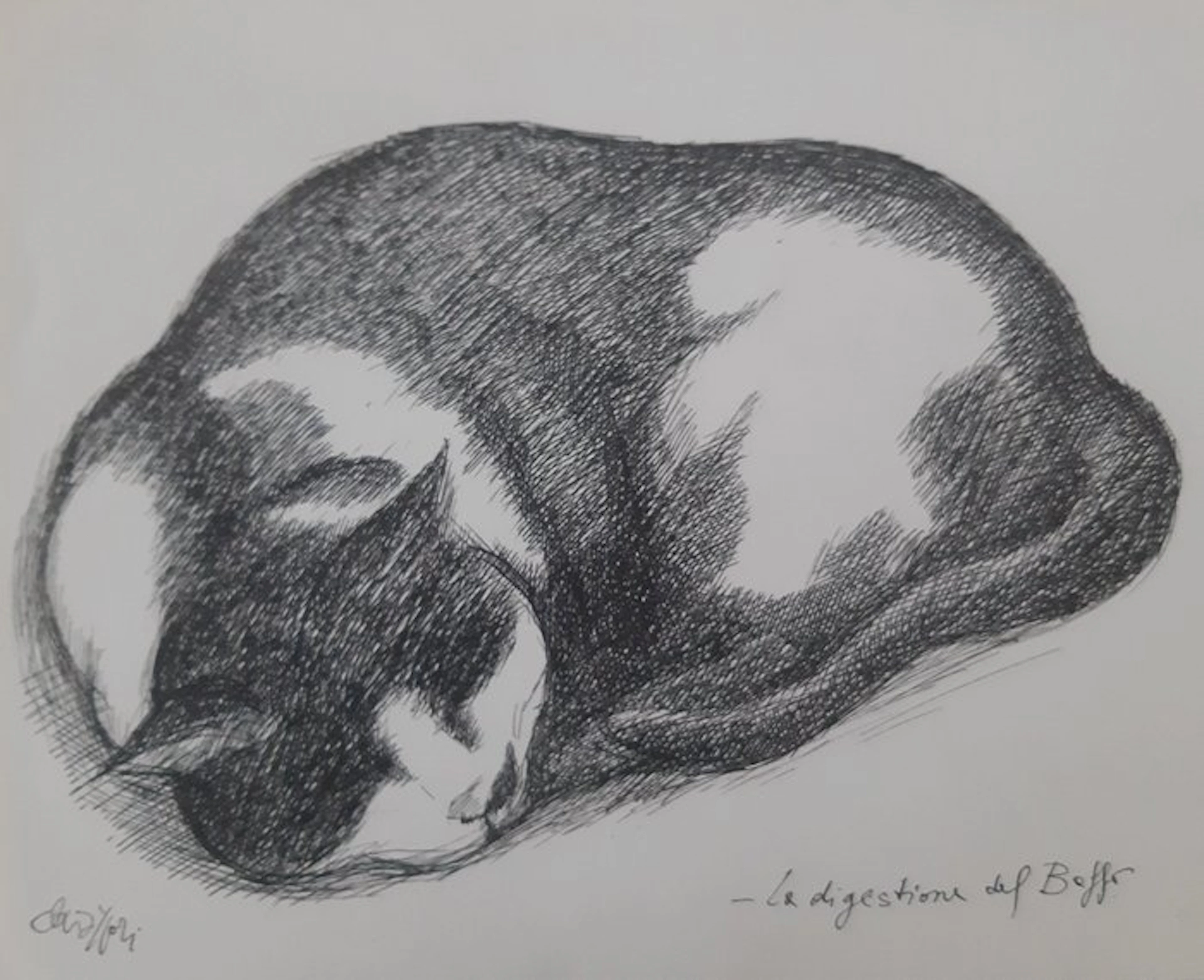 Alfredo Chiappori (1943-2022) - La digestione del Baffo