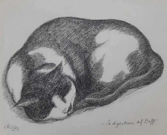 Alfredo Chiappori (1943-2022) - La digestione del Baffo