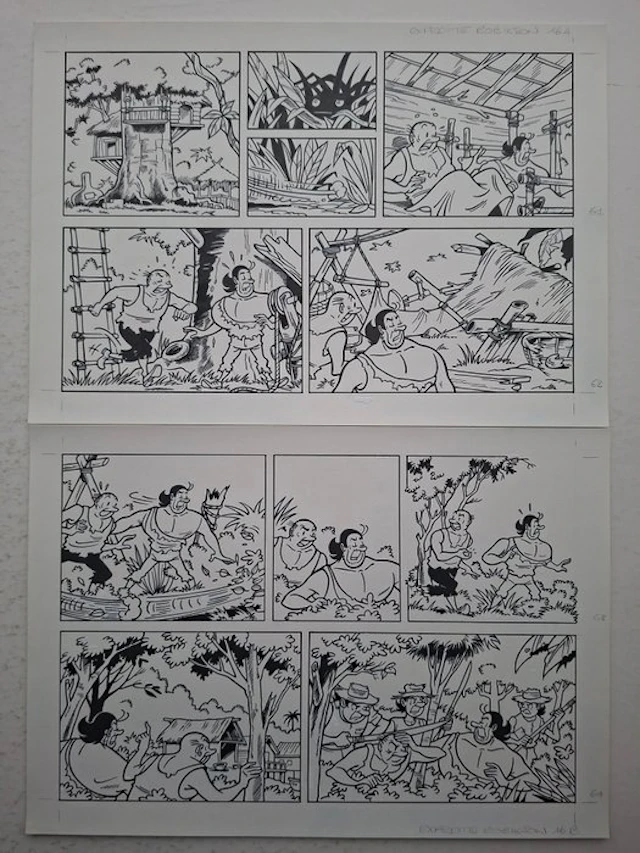 Luc Morjaeu - 1 Original page - Suske en Wiske...