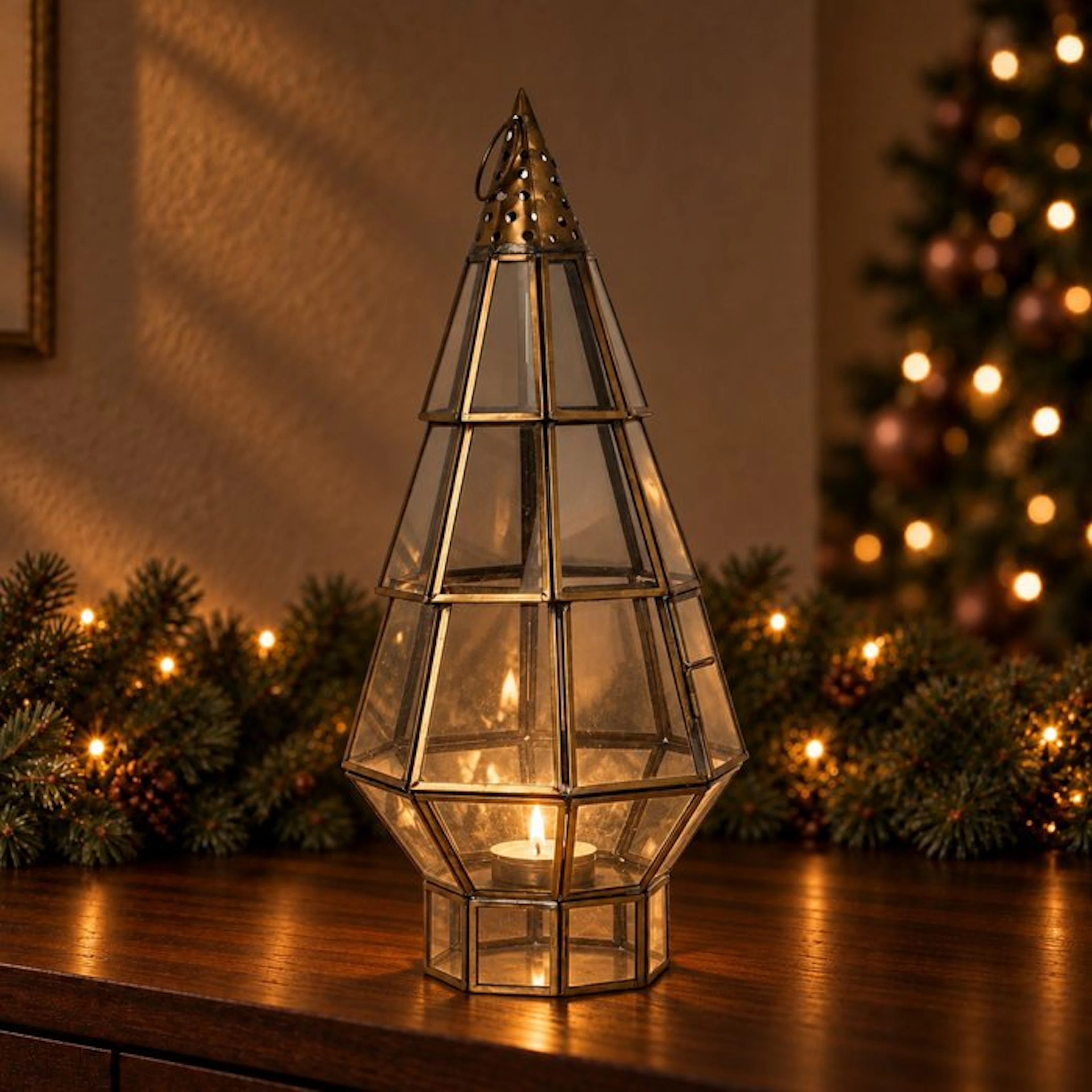 Lantern - Glass, Metal
