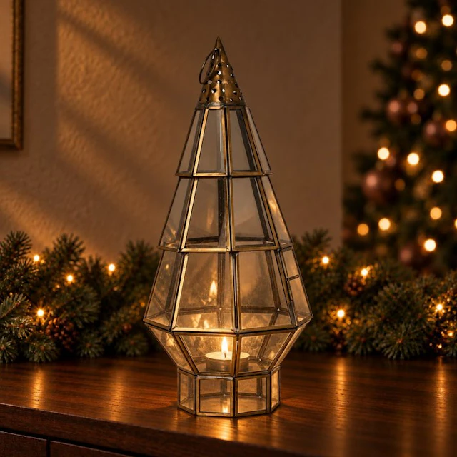 Lantern - Glass, Metal