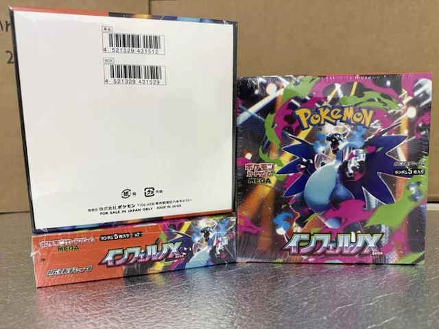 Pokémon - 3 Booster box - M2 Inferno X Booster Box - Mega Evolution