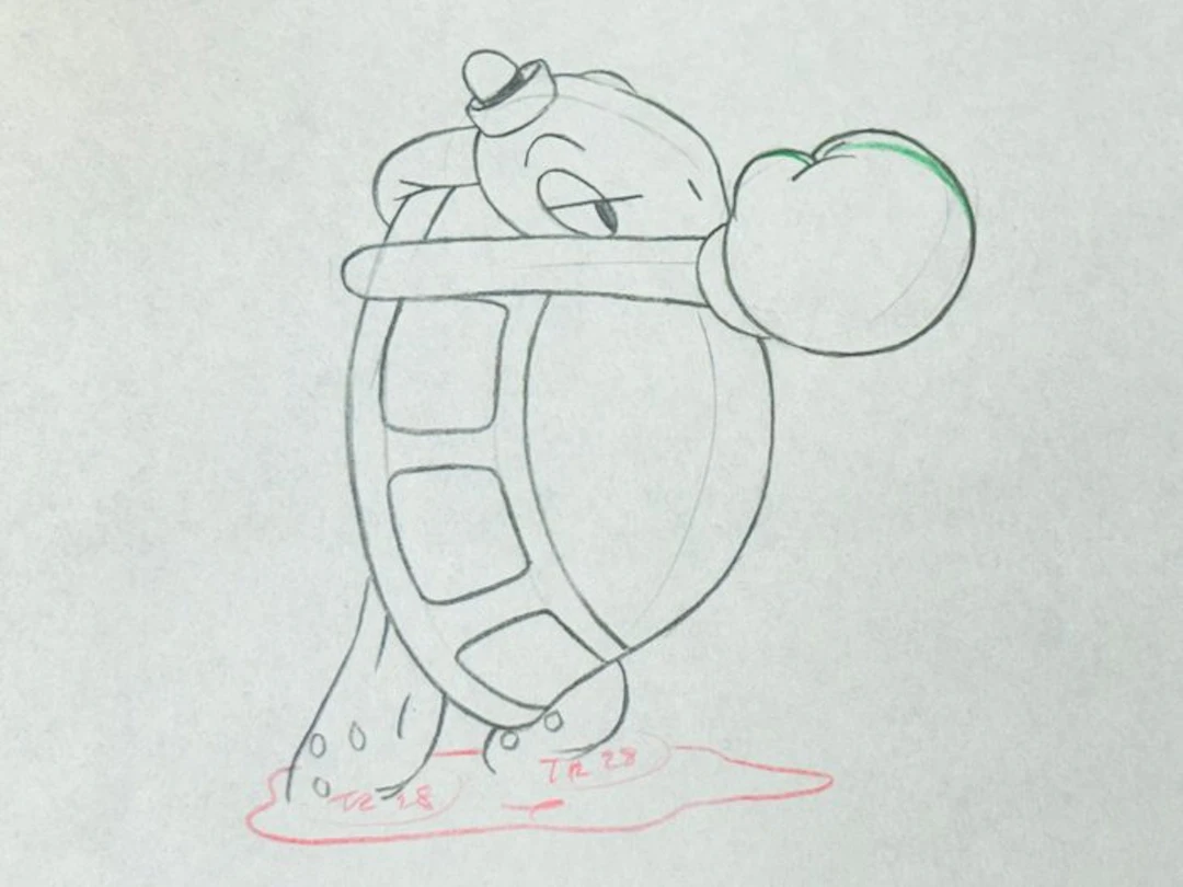 Walt Disney - Toby Tortoise Animation Drawing - Toby Tortoise Returns (1936)