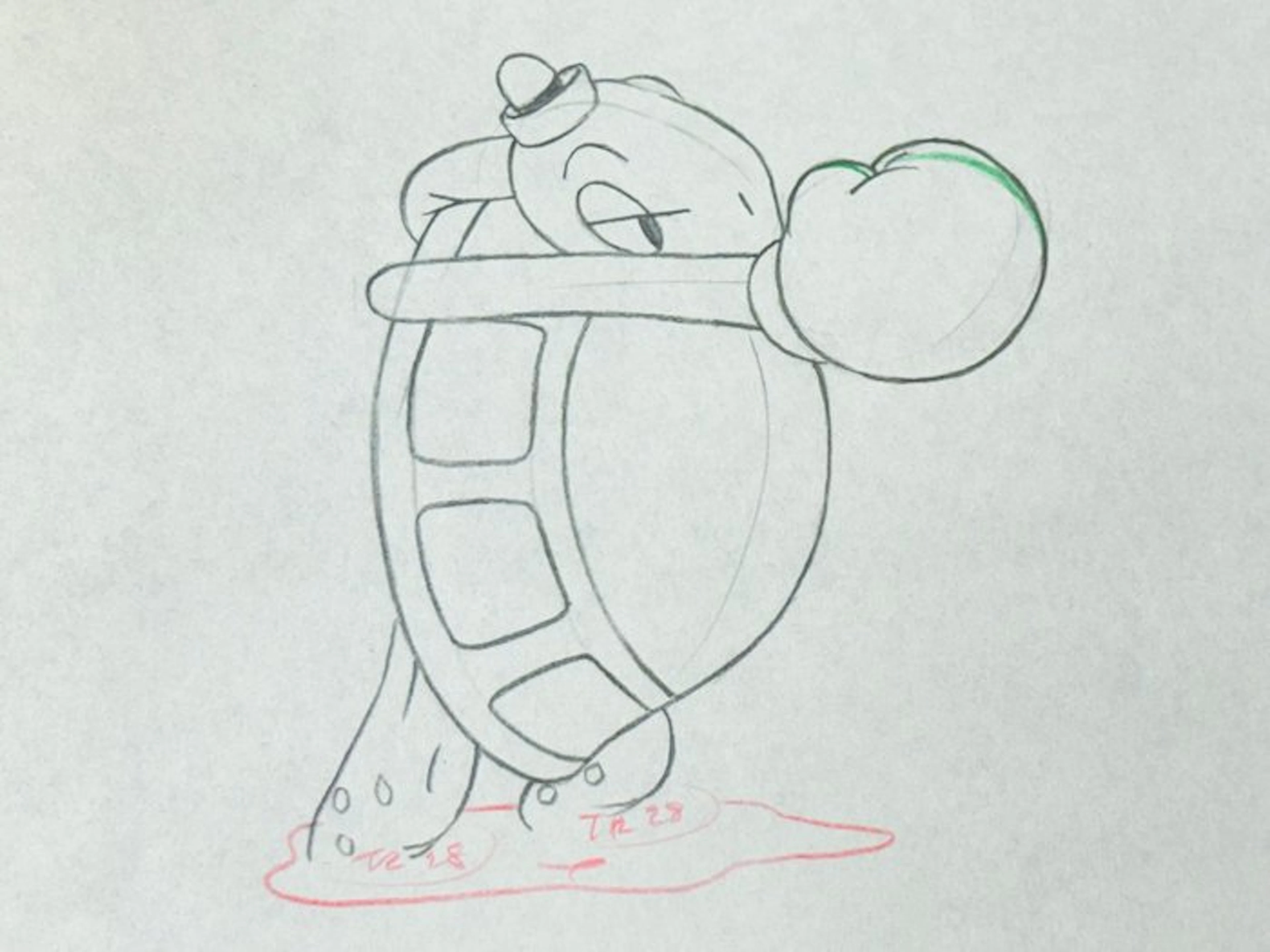 Walt Disney - Toby Tortoise Animation Drawing - Toby Tortoise Returns (1936)