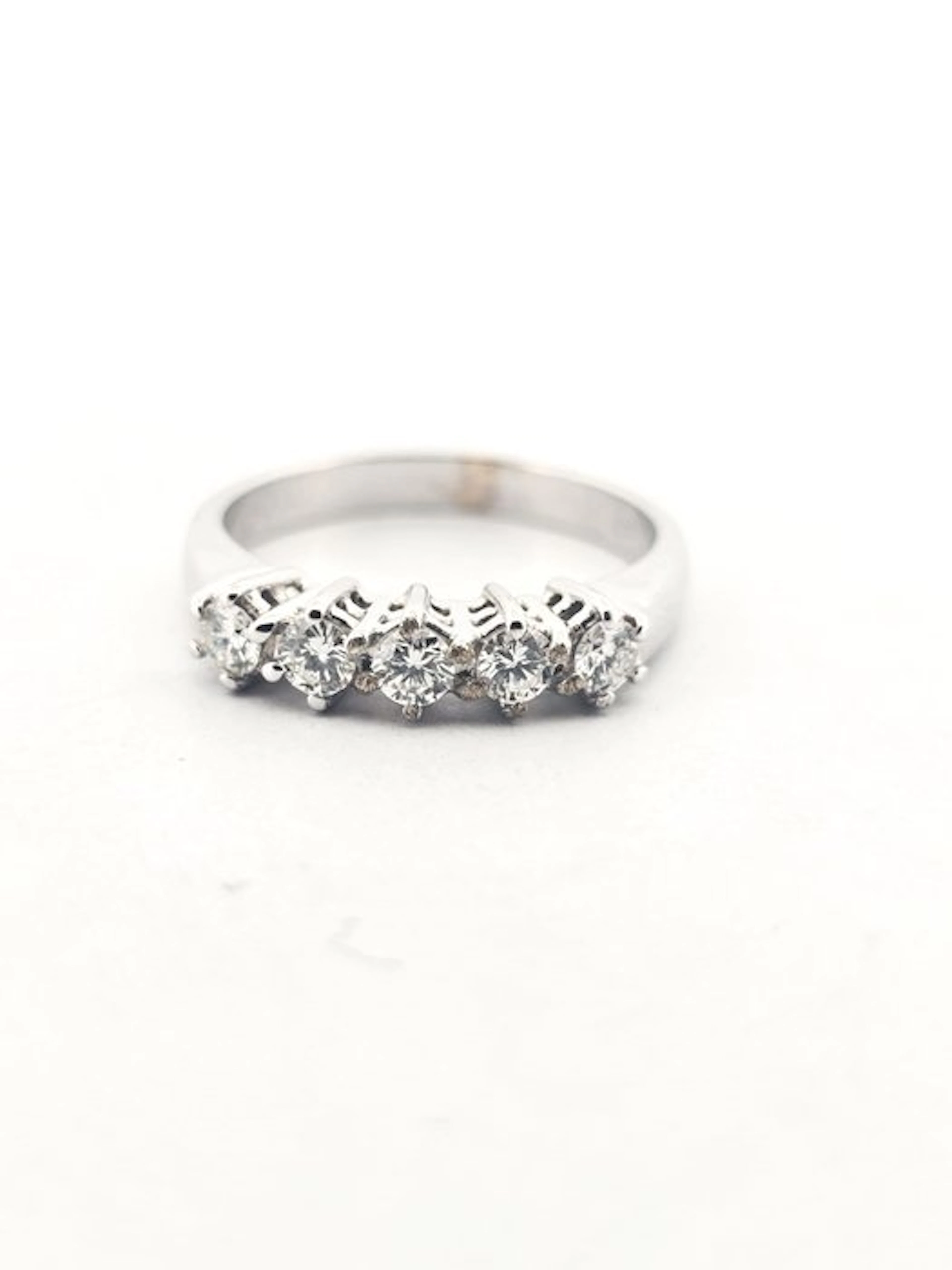 Ring - 18 kt. White gold - 0.60ct. tw. Diamond (Natural)