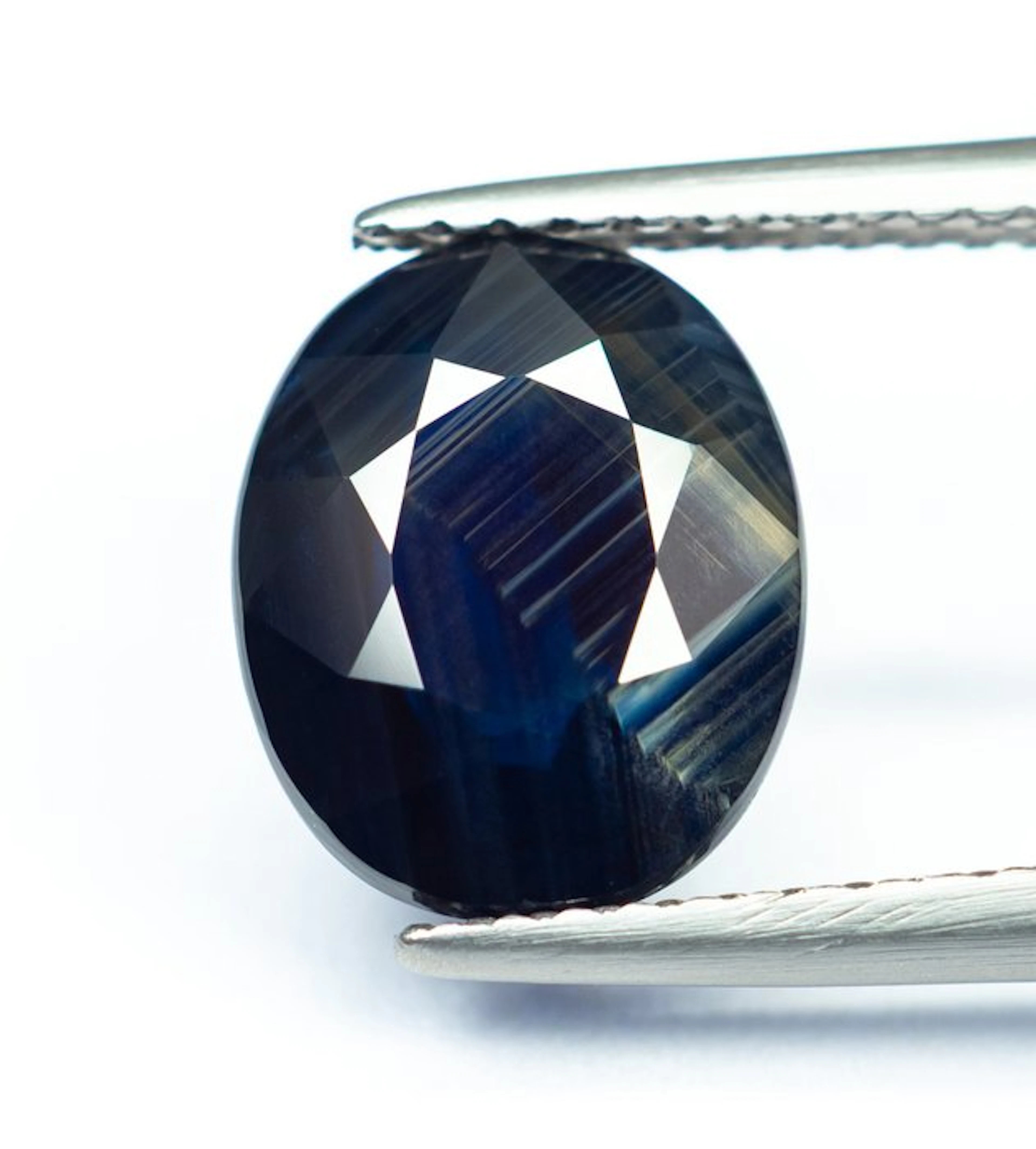 No reserve price Sapphire - 3.49 ct - Bellerophon Gemlab - Deep Blue