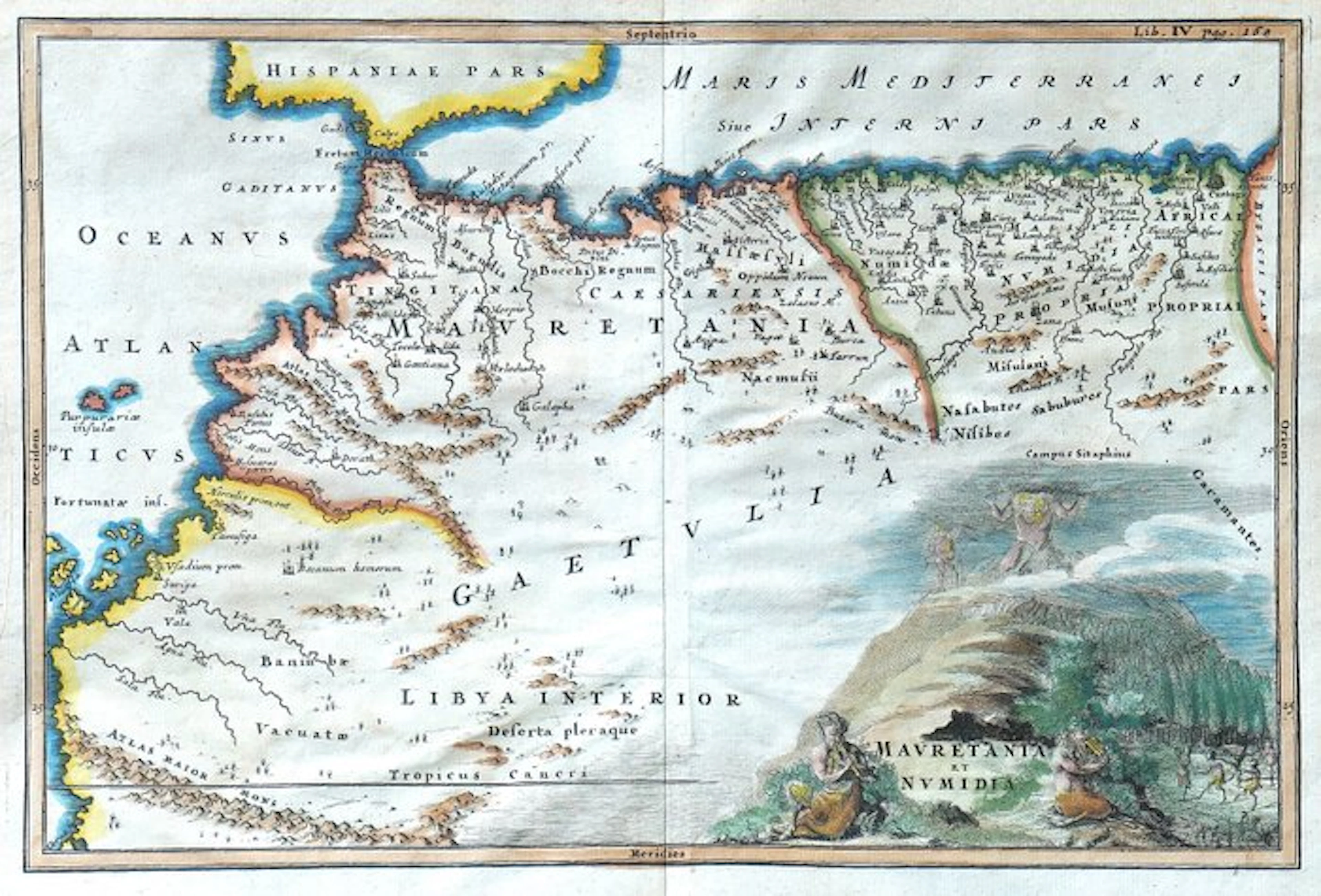Africa - Morocco Algeria; Cellarius - Mauretania et Numidia - 1732