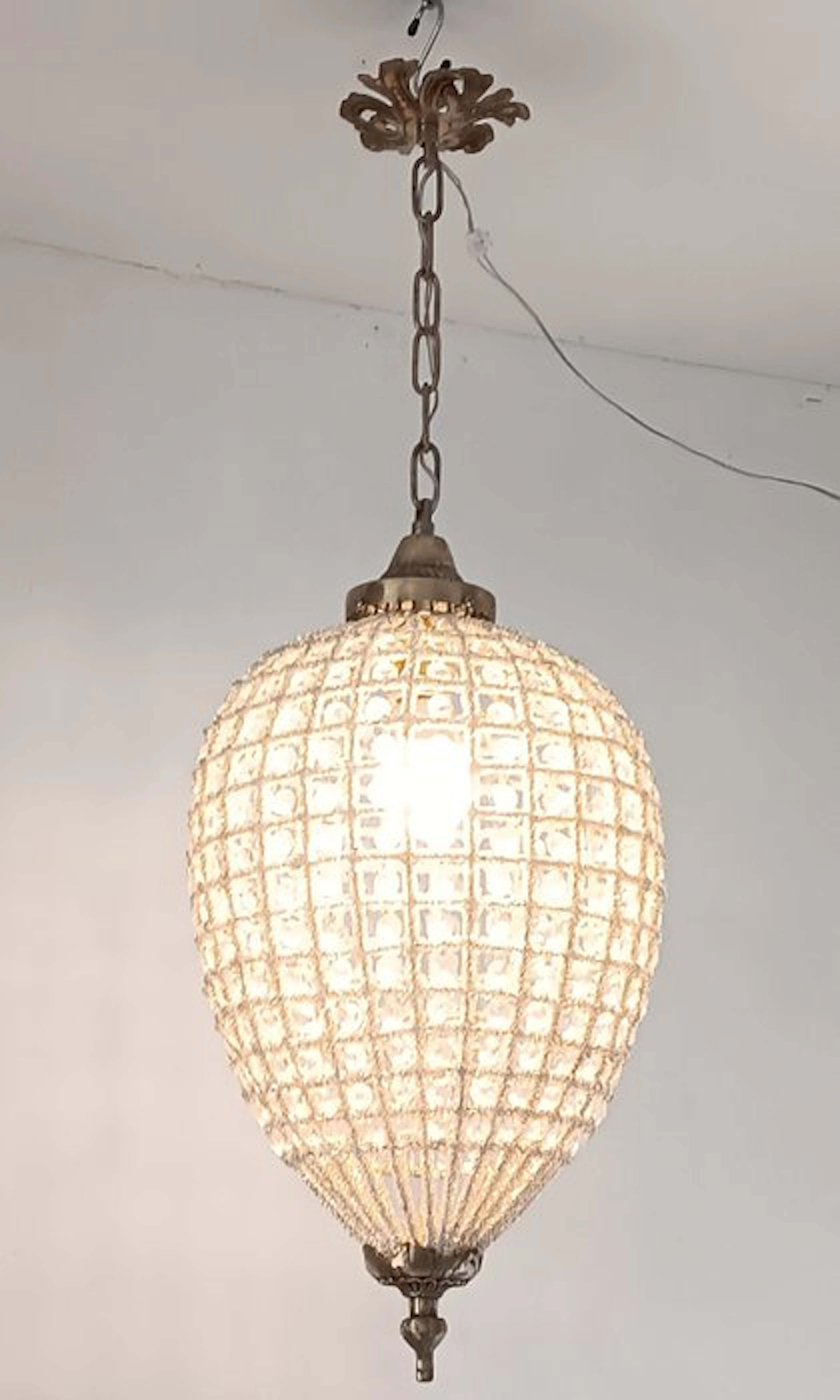 Ceiling lamp - Brass, Glass