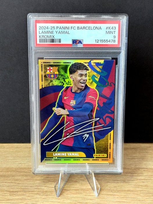 lamine yamal graded card Graded 2023 Topps Chrome UCC Lamine Yamal #WK3 Wonderkids Rookie RC So