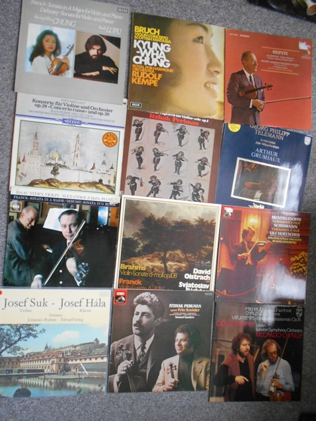 Curated collection of violinists - 12 x albums feat