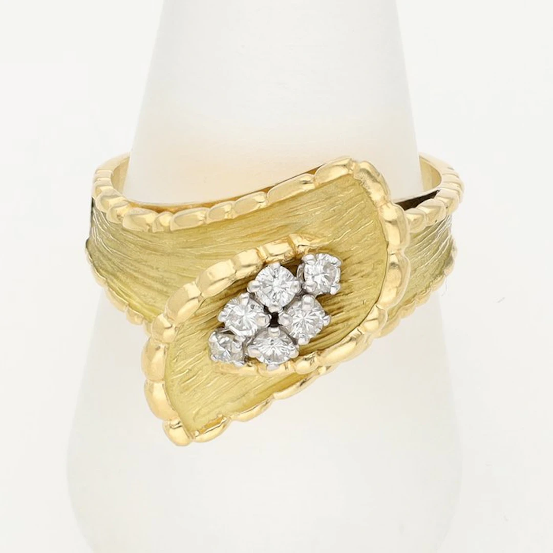 Ring - 18 kt. Yellow gold Diamond (Natural)