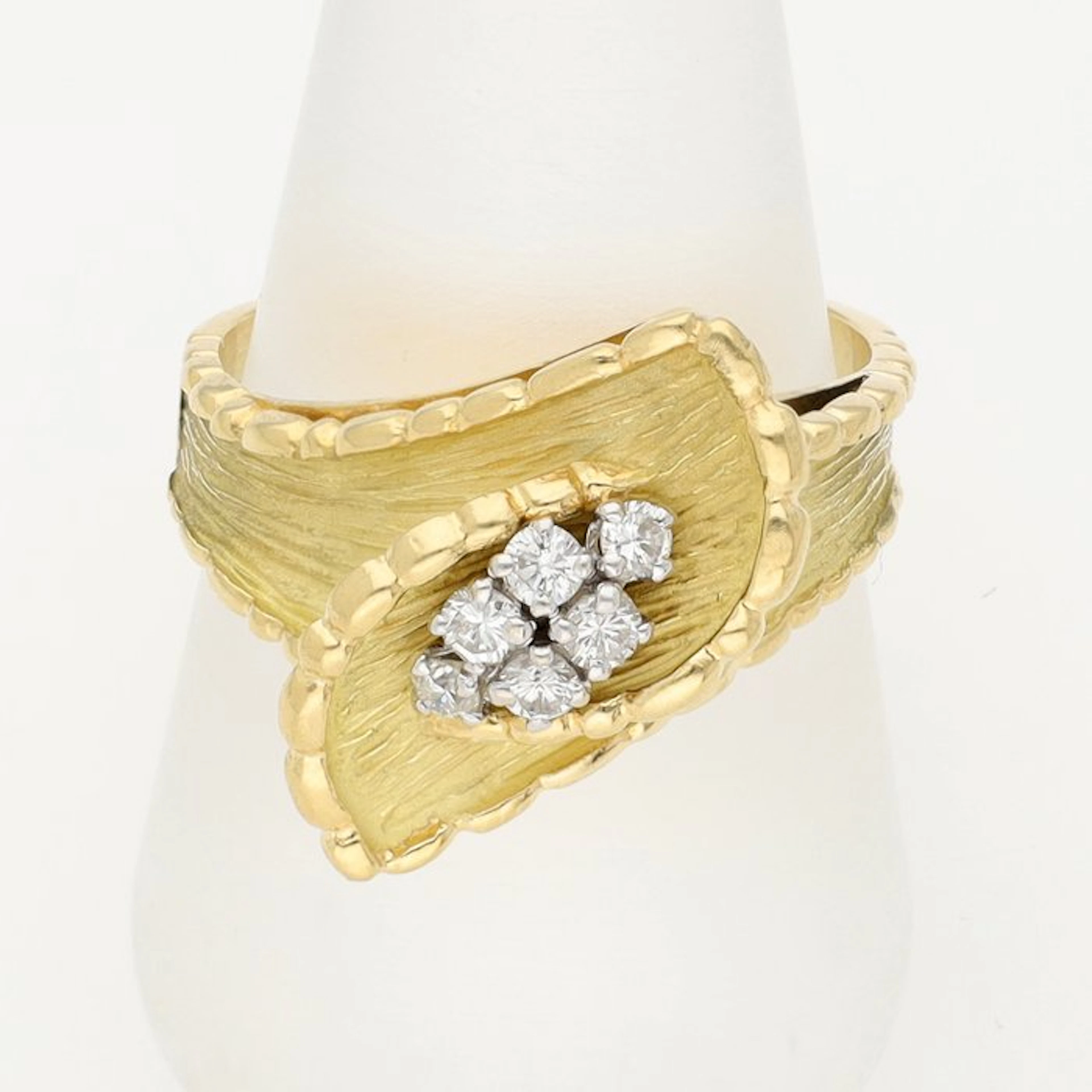 Ring - 18 kt. Yellow gold Diamond (Natural)