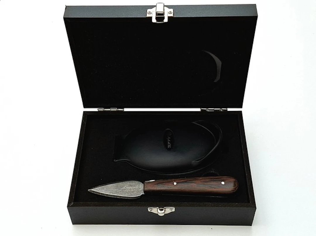 Laguiole - Oyster Knife & Oyster holder - Wengé Black...