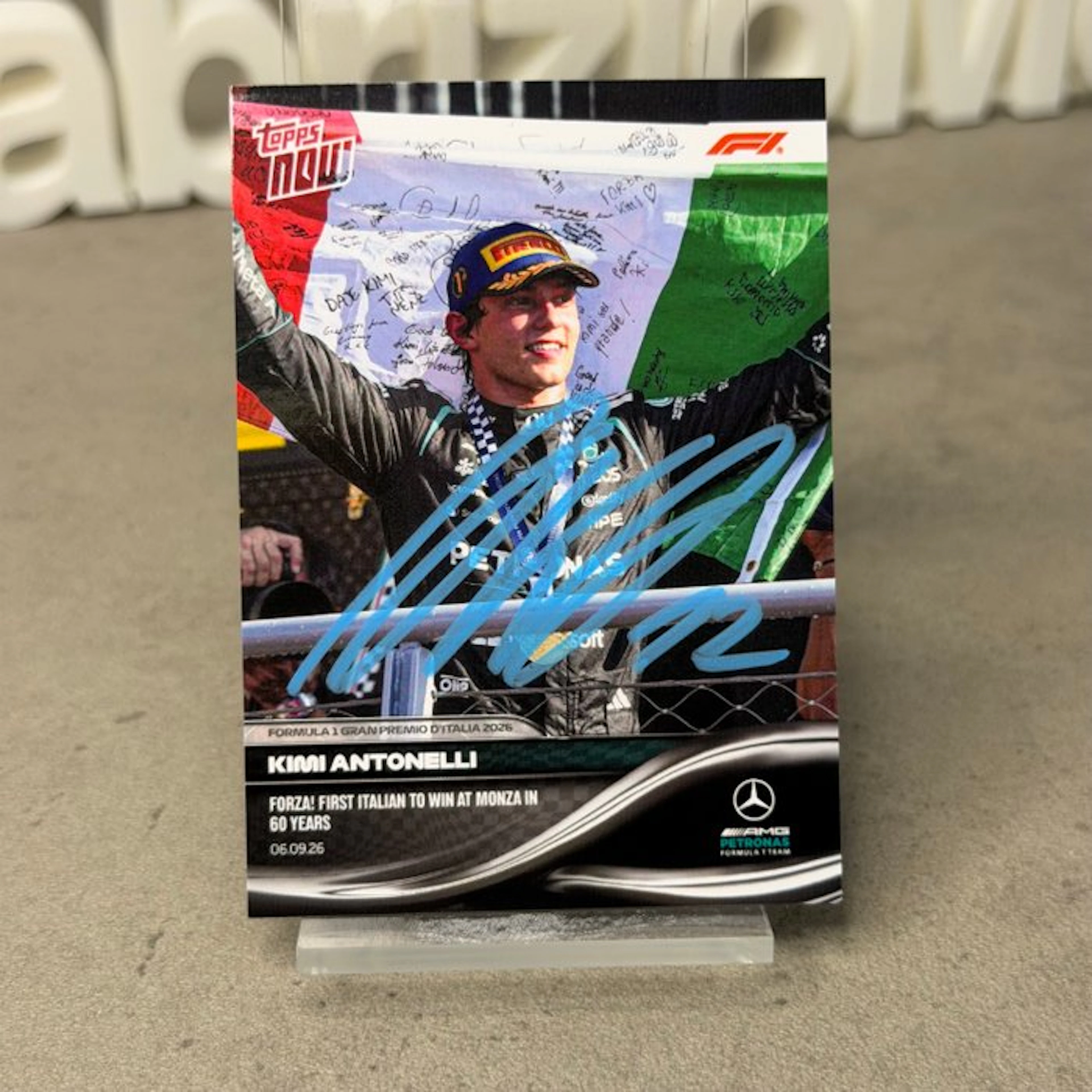 Mercedes - Topps Now - Forza! First italian to win at...