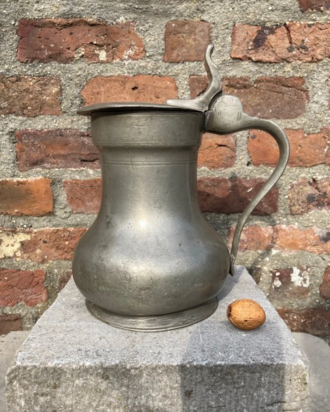 Tankard - Pewter - Brabantine jug, 17th century